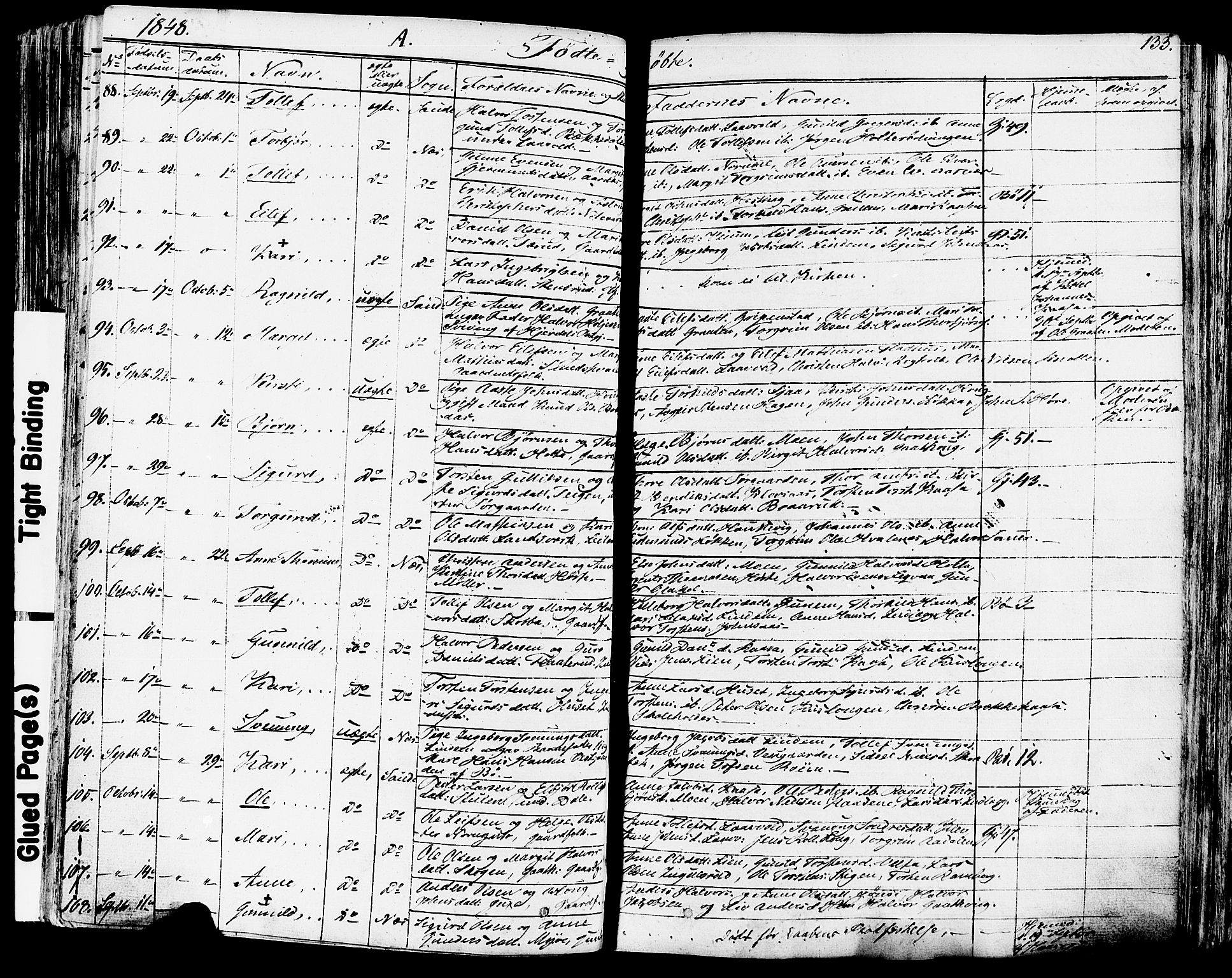 Sauherad kirkebøker, AV/SAKO-A-298/F/Fa/L0006: Parish register (official) no. I 6, 1827-1850, p. 133