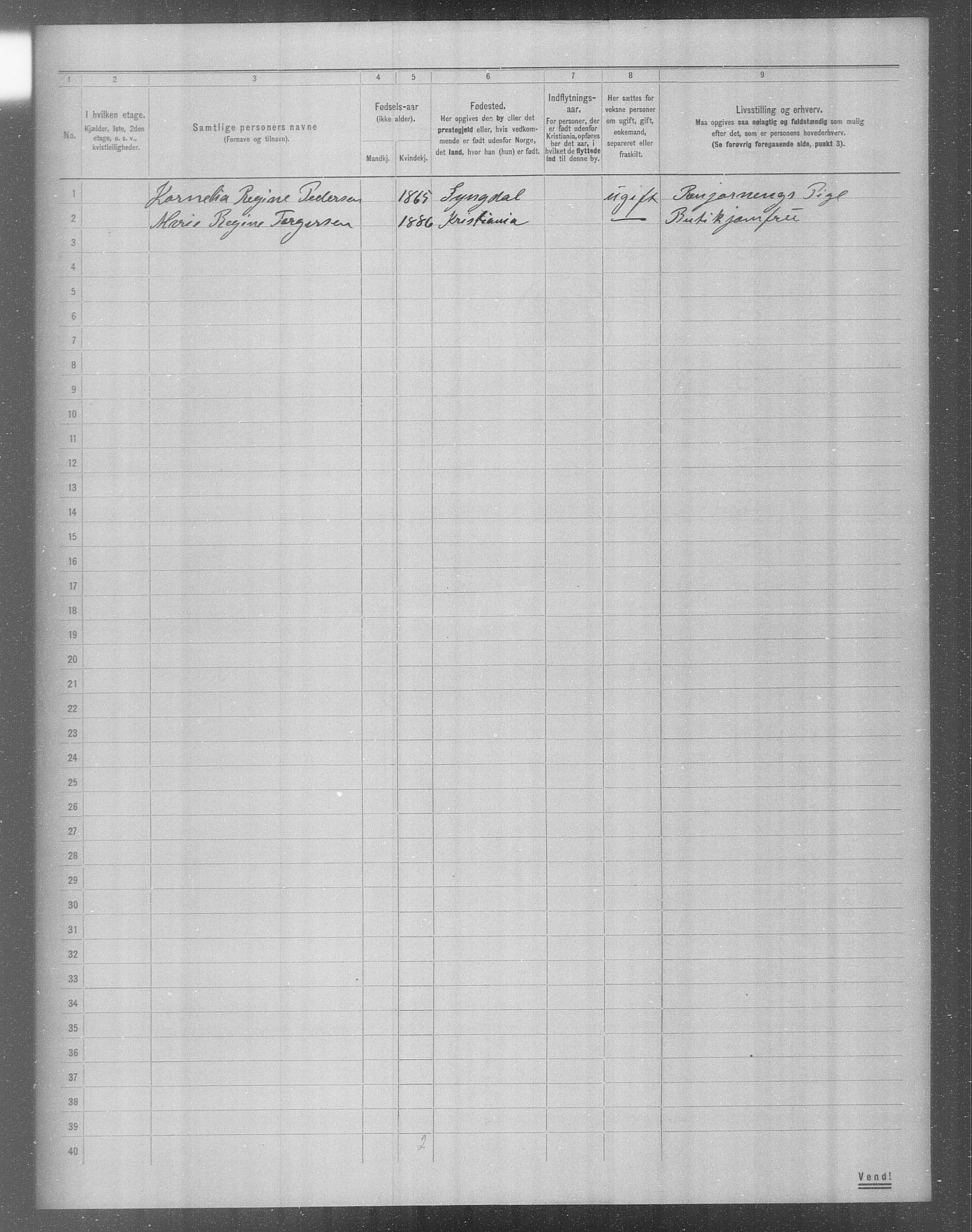 OBA, Municipal Census 1904 for Kristiania, 1904, p. 18143