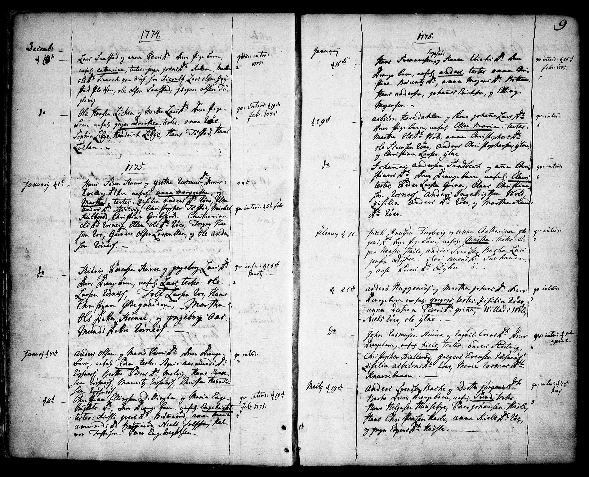 Rygge prestekontor Kirkebøker, AV/SAO-A-10084b/F/Fa/L0002: Parish register (official) no. 2, 1771-1814, p. 9