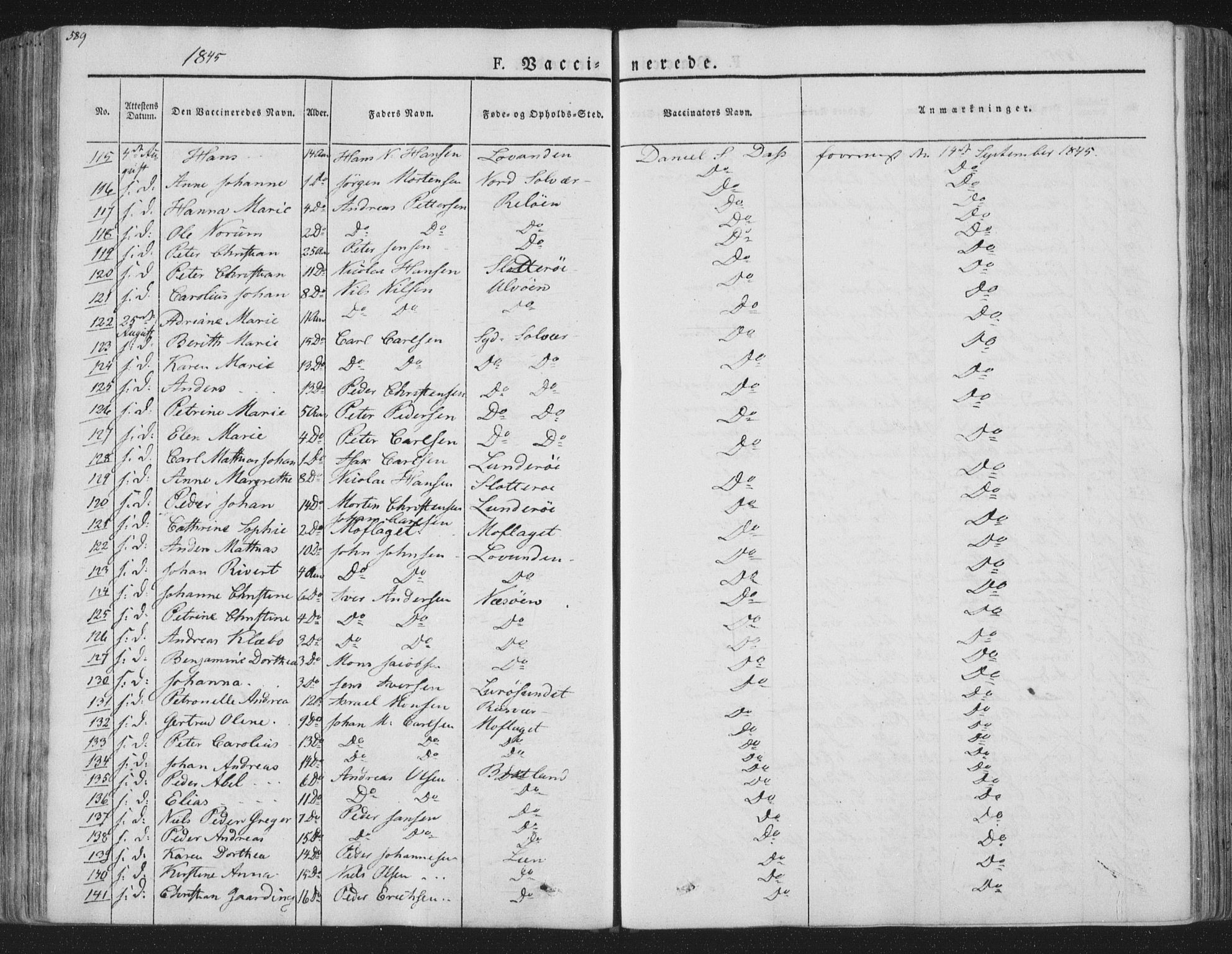 Ministerialprotokoller, klokkerbøker og fødselsregistre - Nordland, AV/SAT-A-1459/839/L0566: Parish register (official) no. 839A03, 1825-1862, p. 589