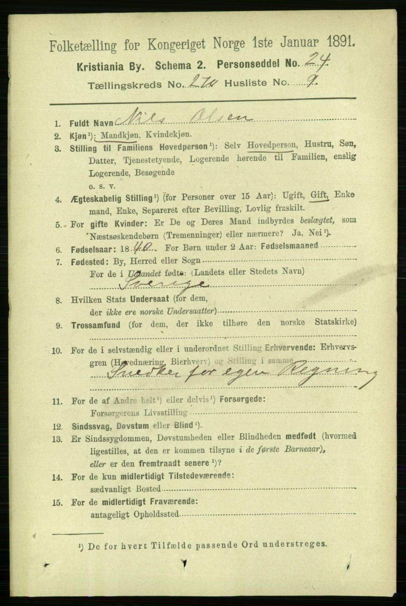 RA, 1891 census for 0301 Kristiania, 1891, p. 164222