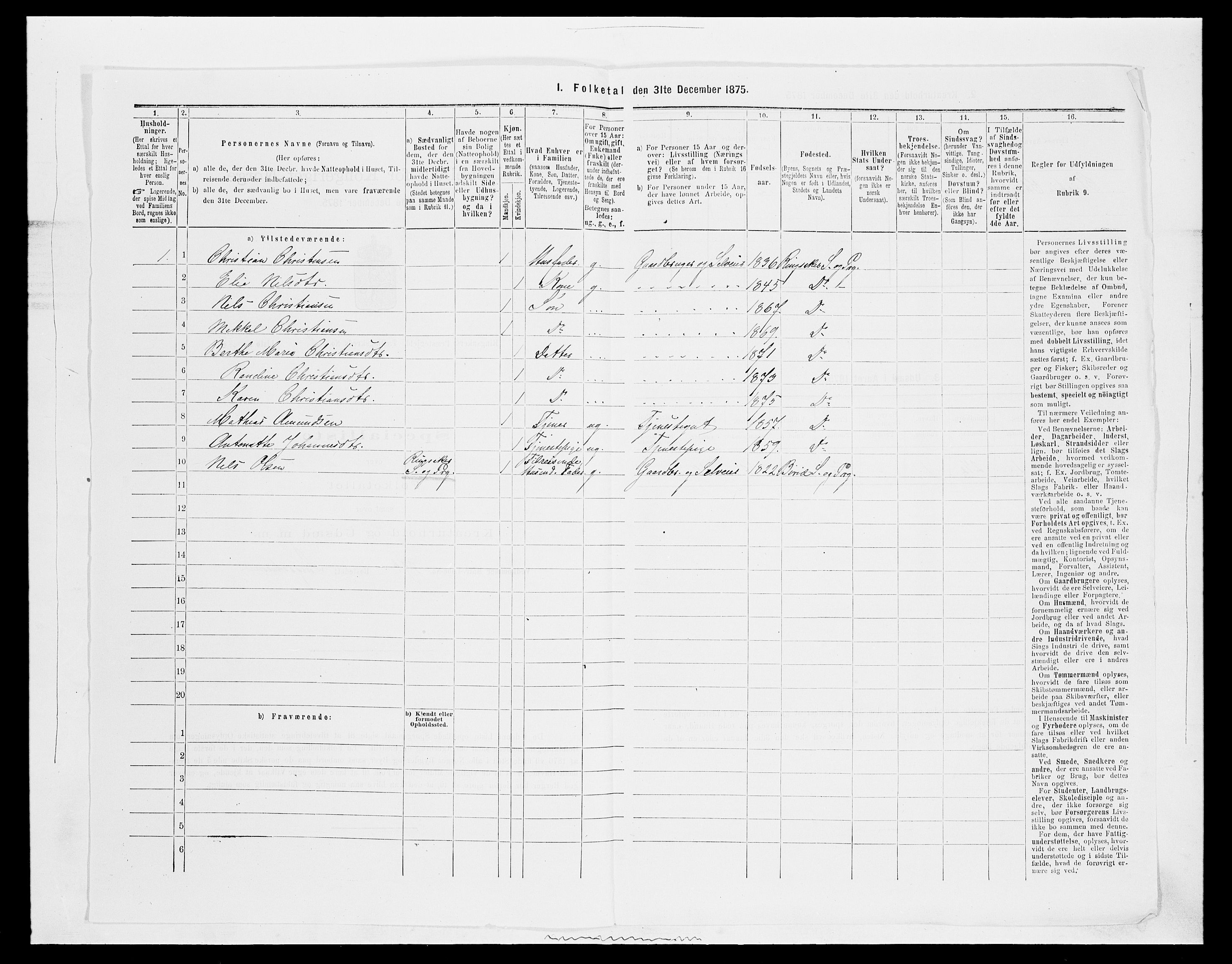 SAH, 1875 census for 0412P Ringsaker, 1875, p. 466