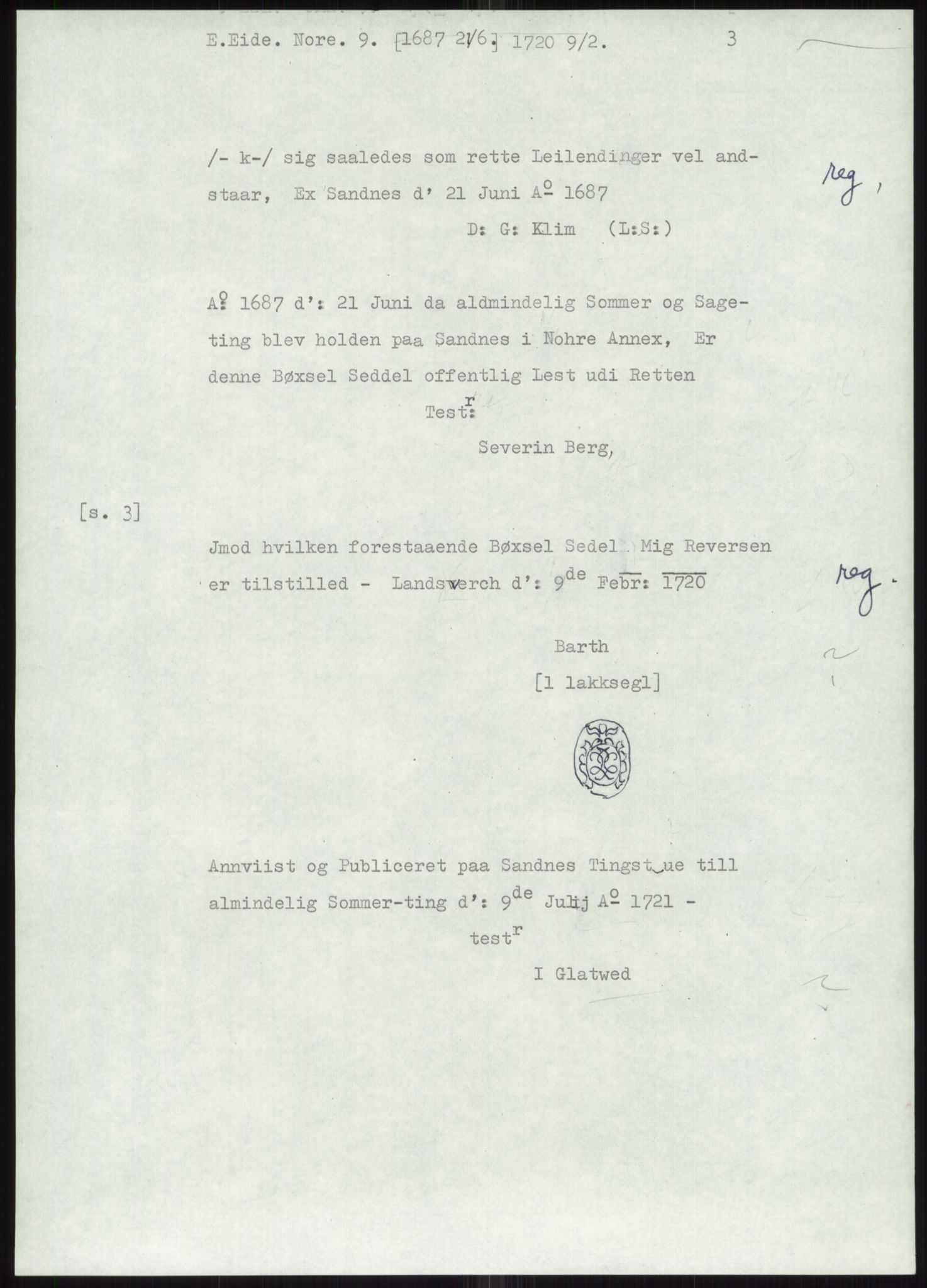 Samlinger til kildeutgivelse, Diplomavskriftsamlingen, AV/RA-EA-4053/H/Ha, p. 1707