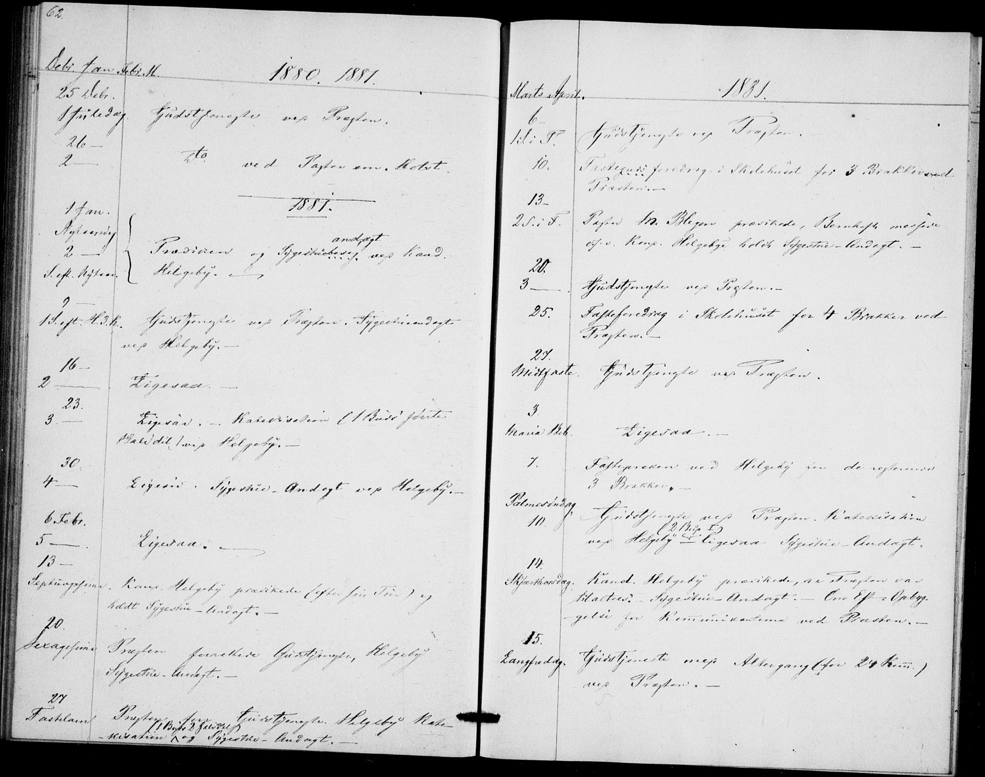 Akershus festnings slaveri Kirkebøker, SAO/A-10841/F/Fa/L0002: Parish register (official) no. 2, 1852-1883, p. 62