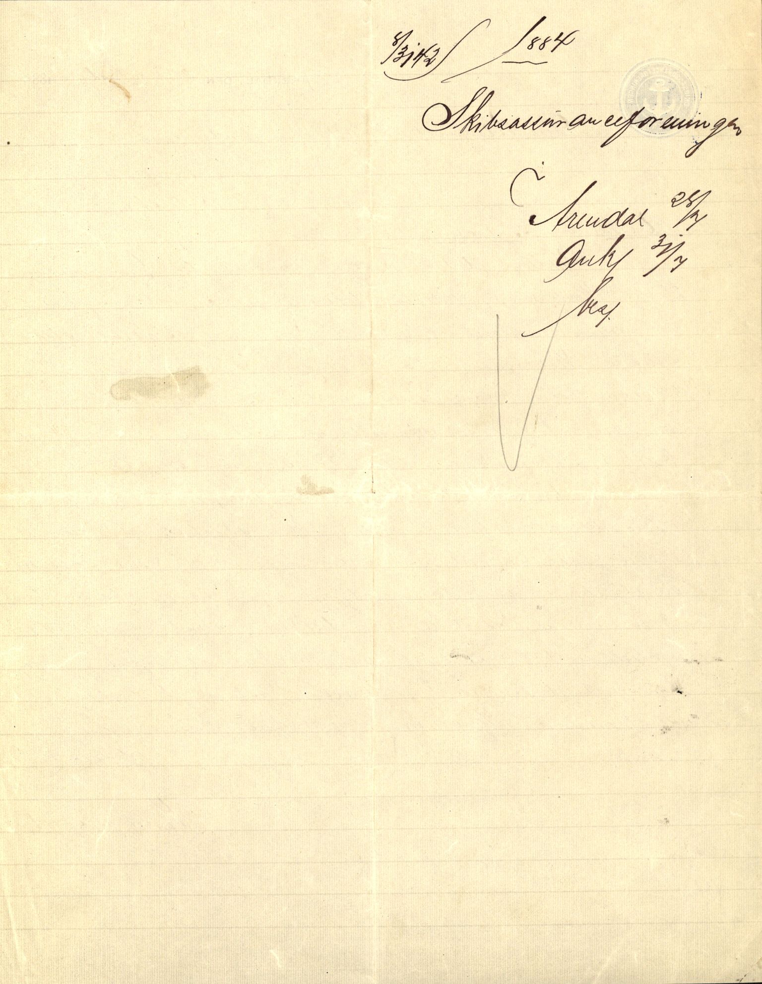 Pa 63 - Østlandske skibsassuranceforening, VEMU/A-1079/G/Ga/L0017/0008: Havaridokumenter / Terpsichore, Industri, Baticola, Bertrand, 1884, p. 77