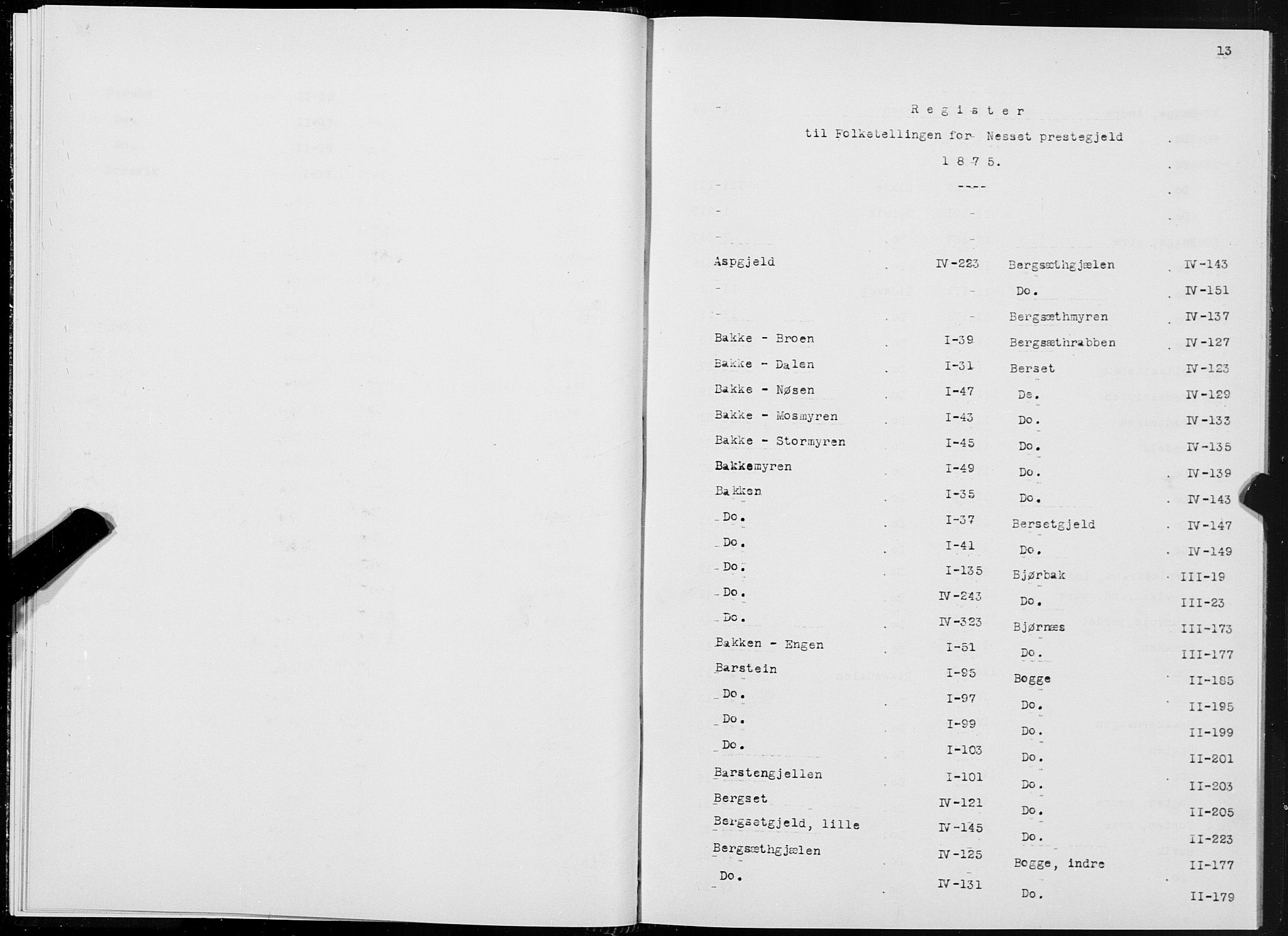 SAT, 1875 census for 1543P Nesset, 1875, p. 13