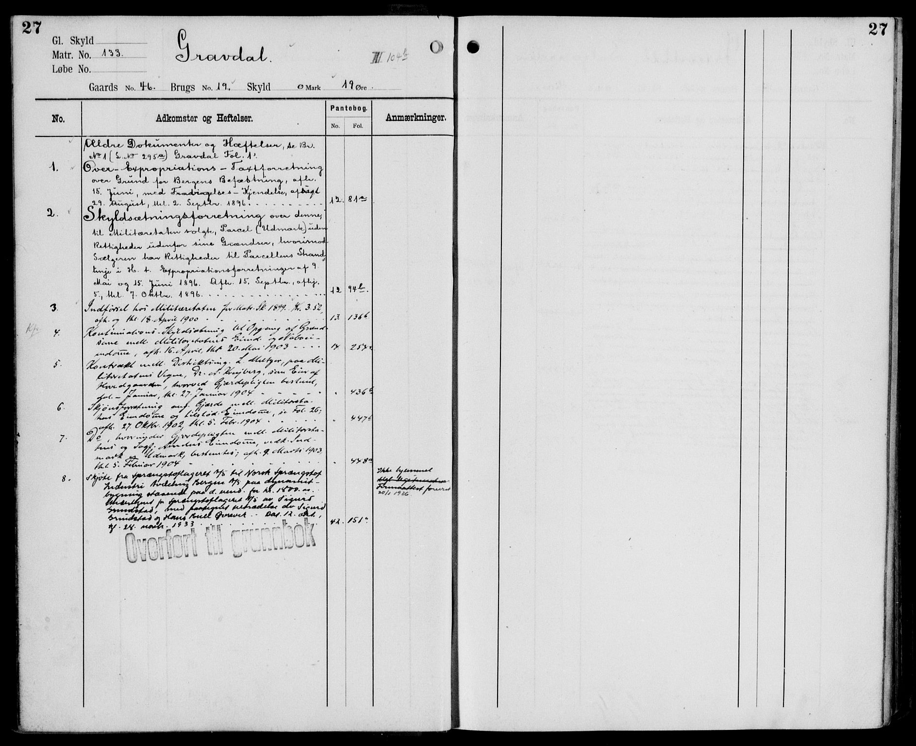 Midhordland sorenskriveri, AV/SAB-A-3001/1/G/Ga/Gab/L0110: Mortgage register no. II.A.b.110, p. 27