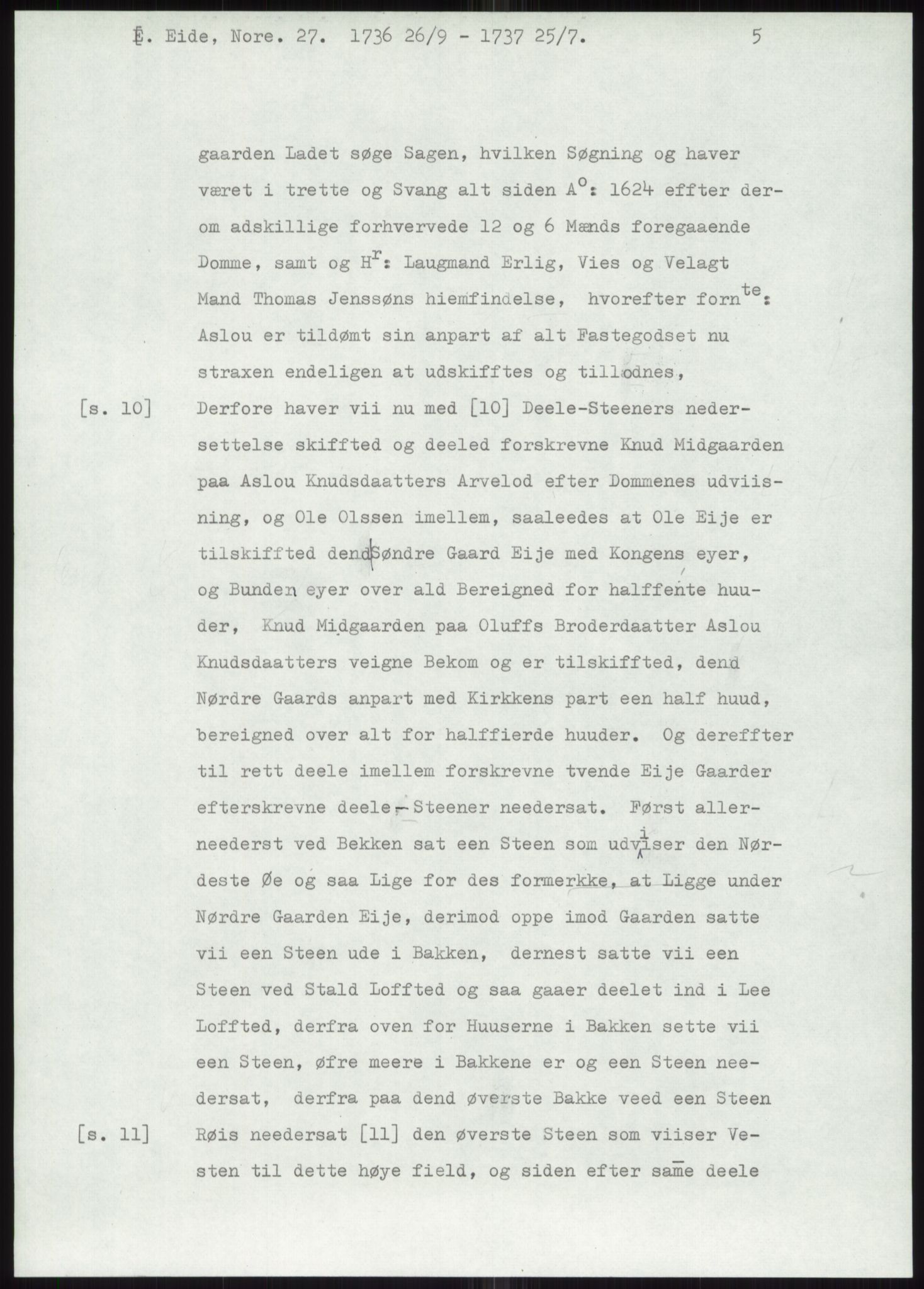 Samlinger til kildeutgivelse, Diplomavskriftsamlingen, AV/RA-EA-4053/H/Ha, p. 1721