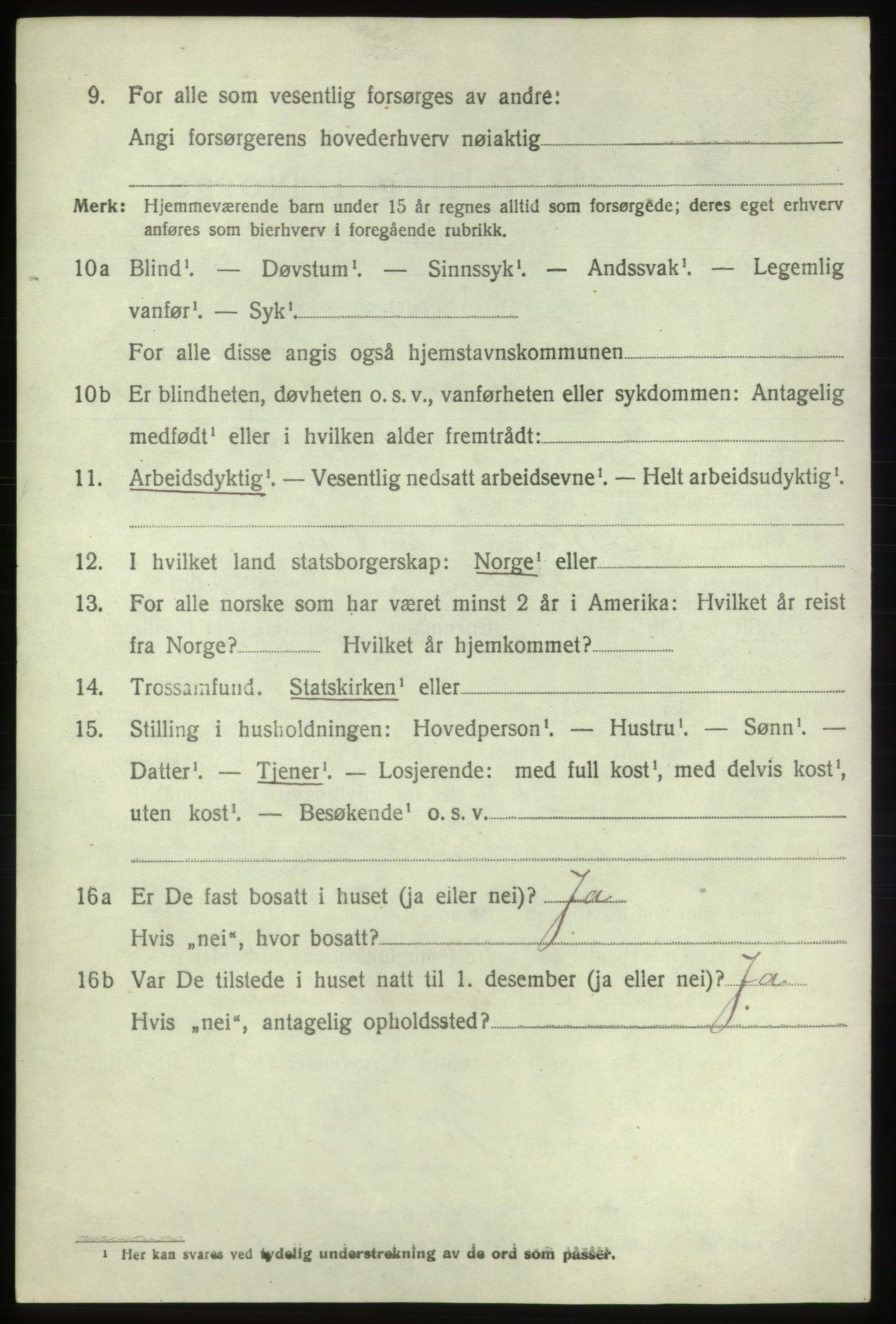 SAB, 1920 census for Sveio, 1920, p. 3735