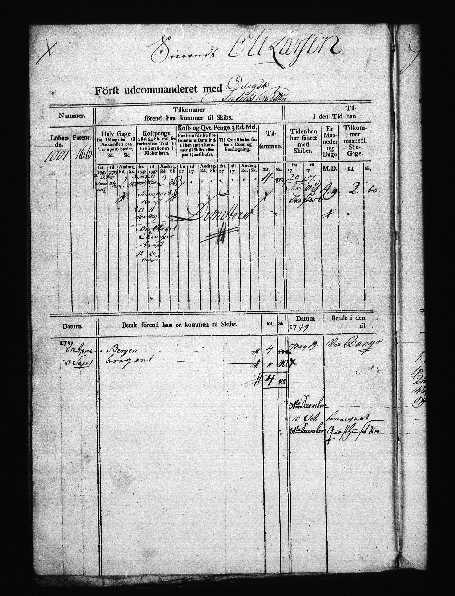 Sjøetaten, AV/RA-EA-3110/F/L0215: Bergen stift, bind 6, 1789