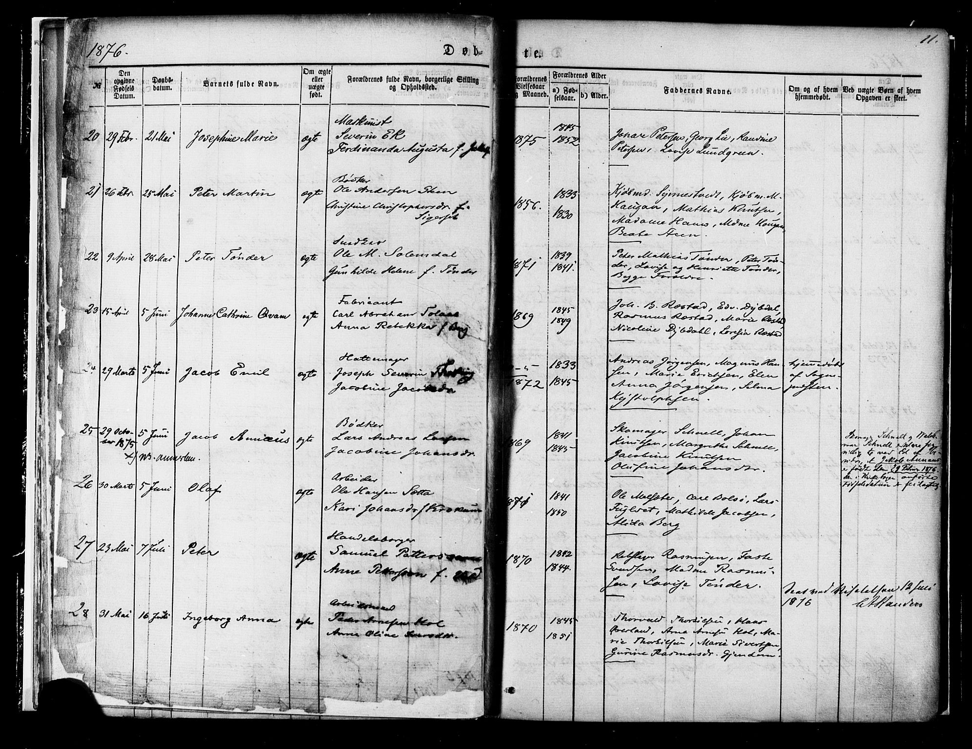 Ministerialprotokoller, klokkerbøker og fødselsregistre - Møre og Romsdal, AV/SAT-A-1454/558/L0691: Parish register (official) no. 558A05, 1873-1886, p. 11