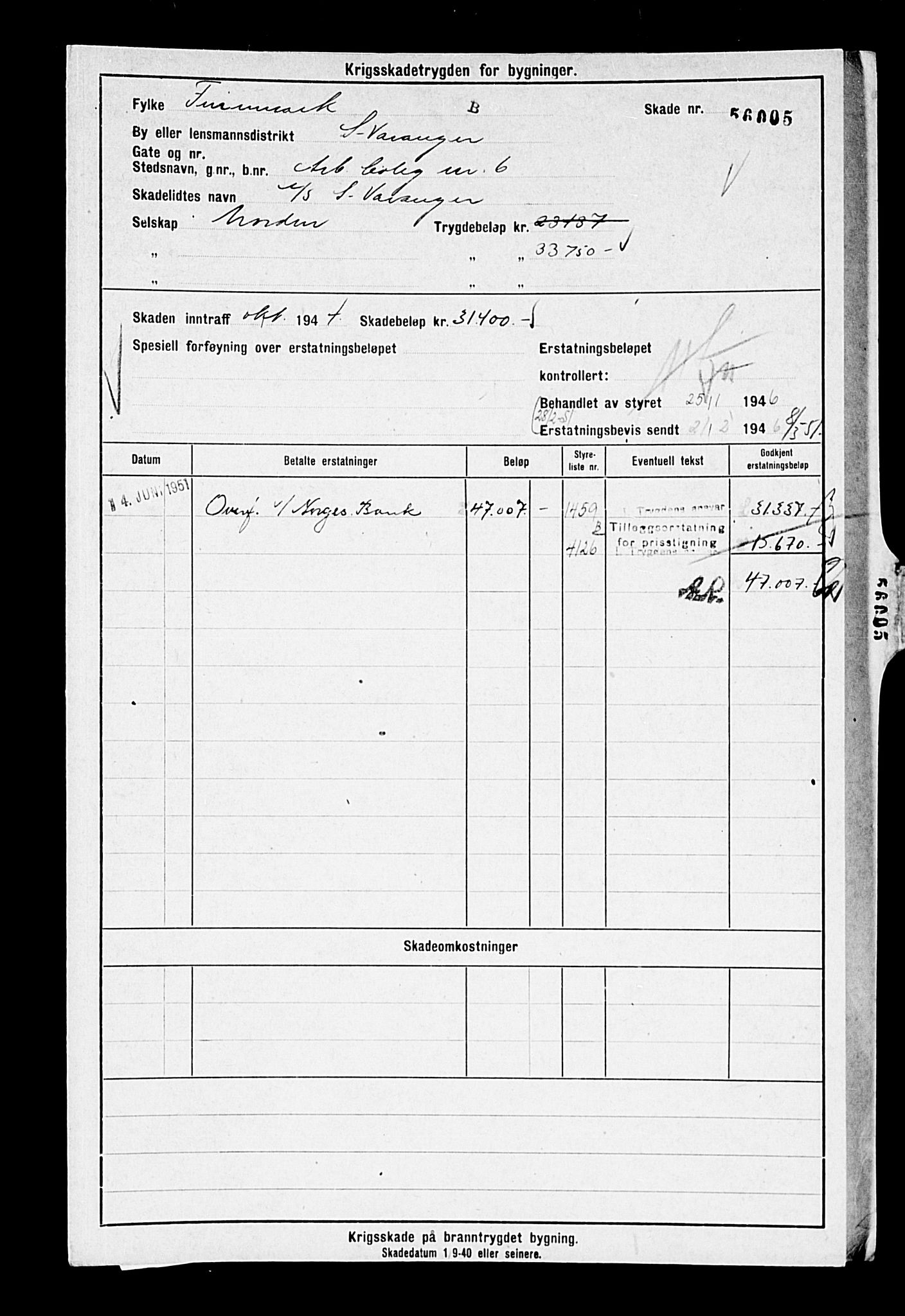 Krigsskadetrygdene for bygninger og løsøre, AV/RA-S-1548/V/L0014: --, 1940-1945, p. 73