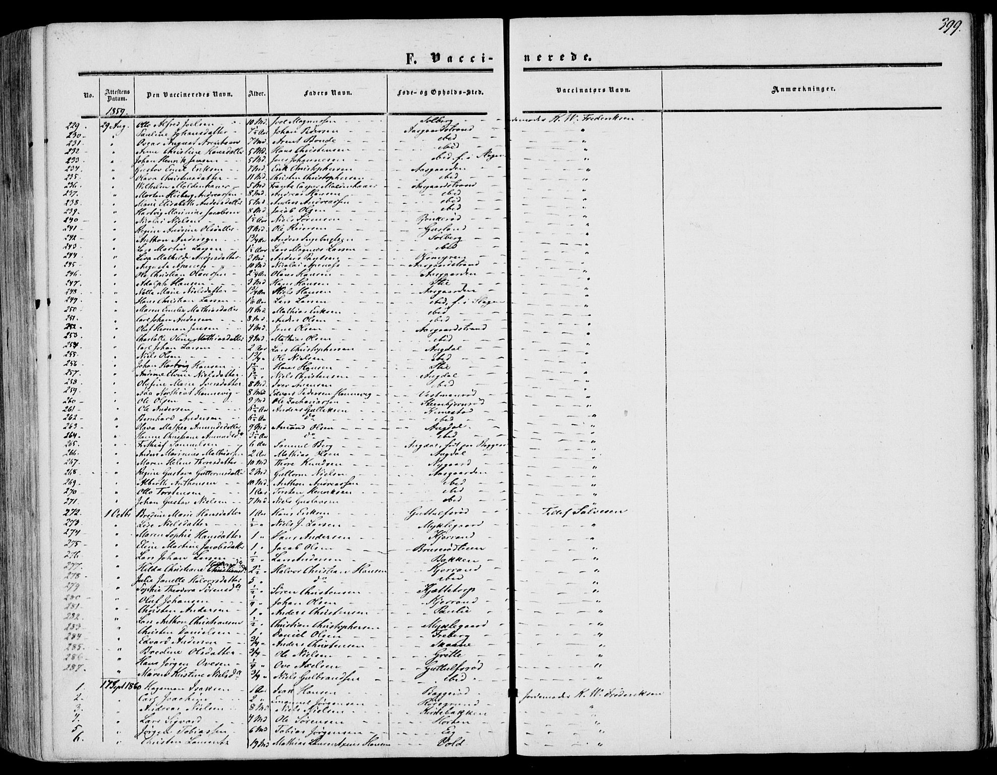 Borre kirkebøker, SAKO/A-338/F/Fa/L0006: Parish register (official) no. I 6, 1852-1862, p. 399