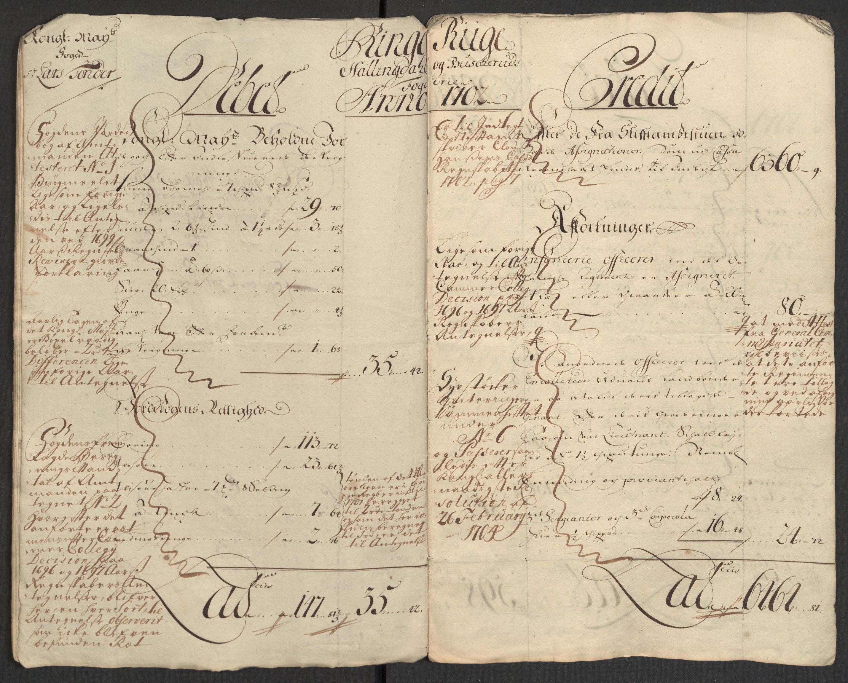 Rentekammeret inntil 1814, Reviderte regnskaper, Fogderegnskap, AV/RA-EA-4092/R22/L1459: Fogderegnskap Ringerike, Hallingdal og Buskerud, 1702, p. 20