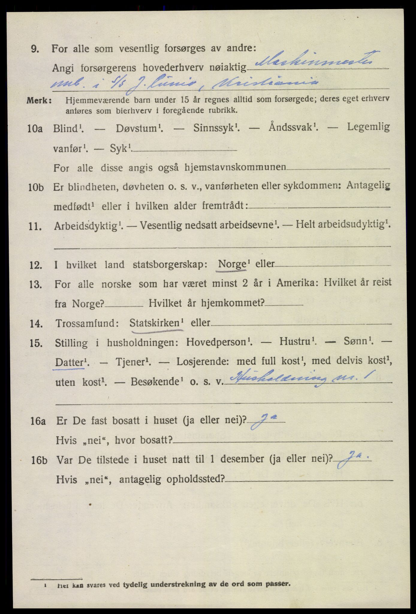 SAK, 1920 census for Dypvåg, 1920, p. 5536