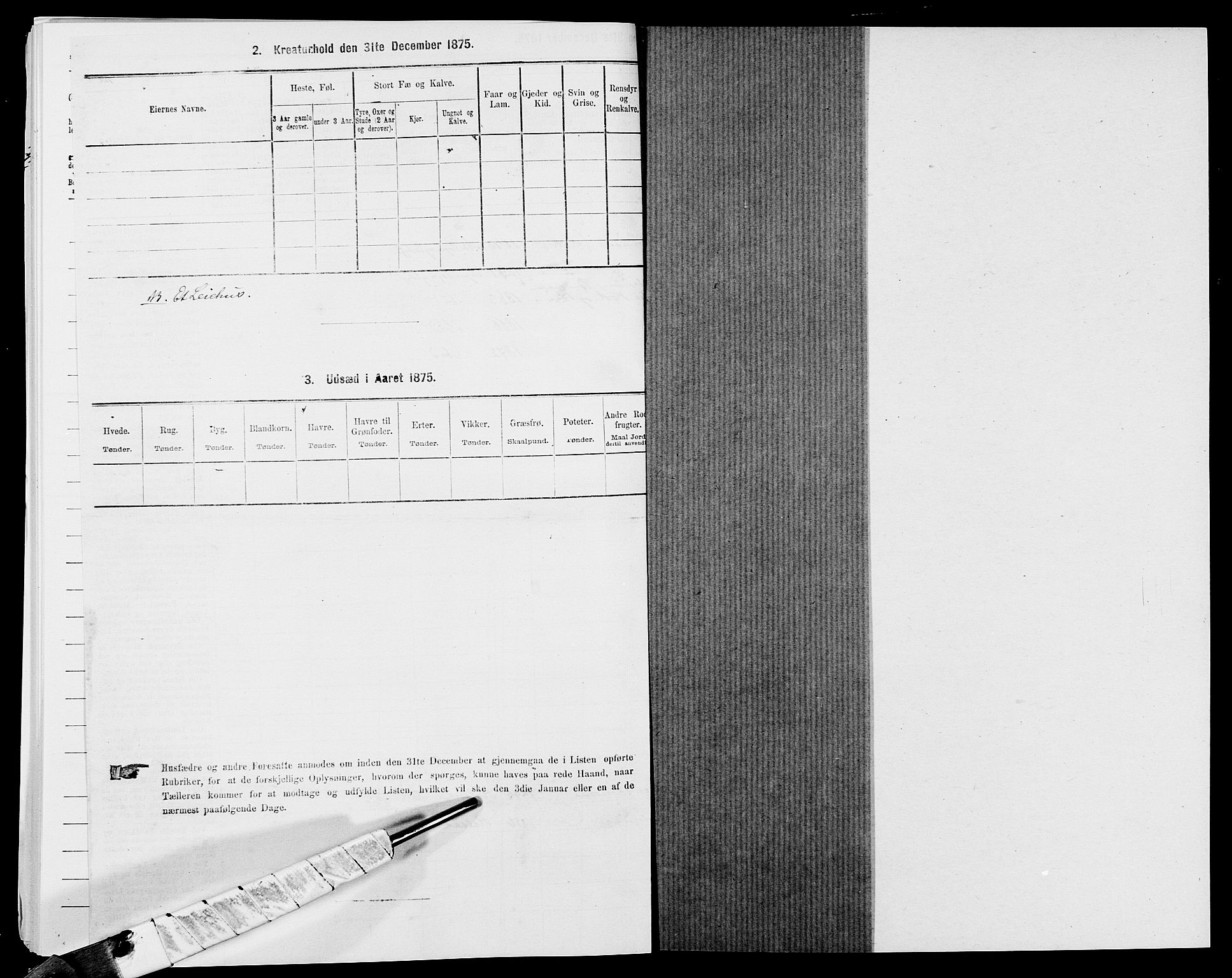 SAK, 1875 census for 1018P Søgne, 1875, p. 671