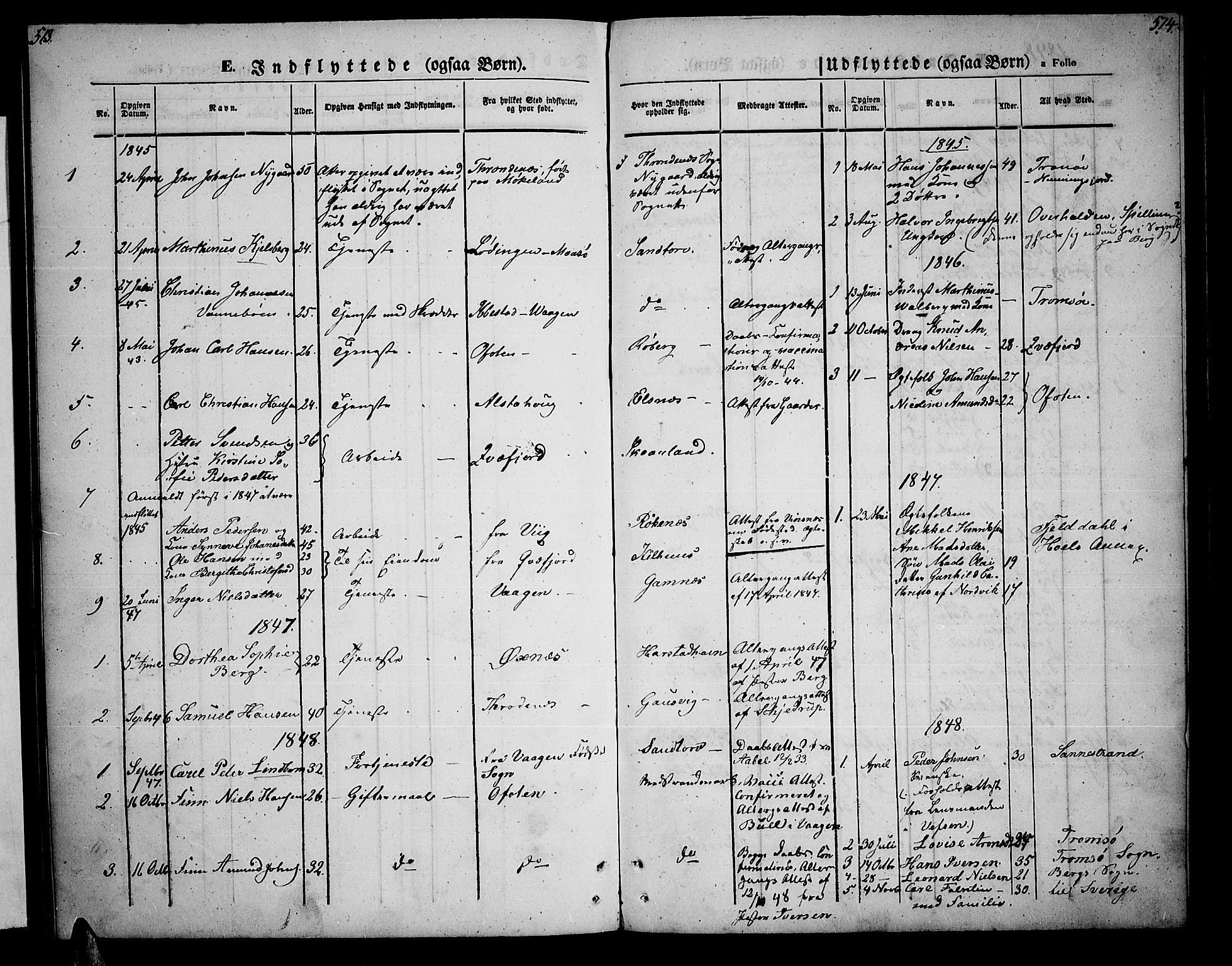 Trondenes sokneprestkontor, SATØ/S-1319/H/Hb/L0006klokker: Parish register (copy) no. 6, 1845-1855, p. 513-514