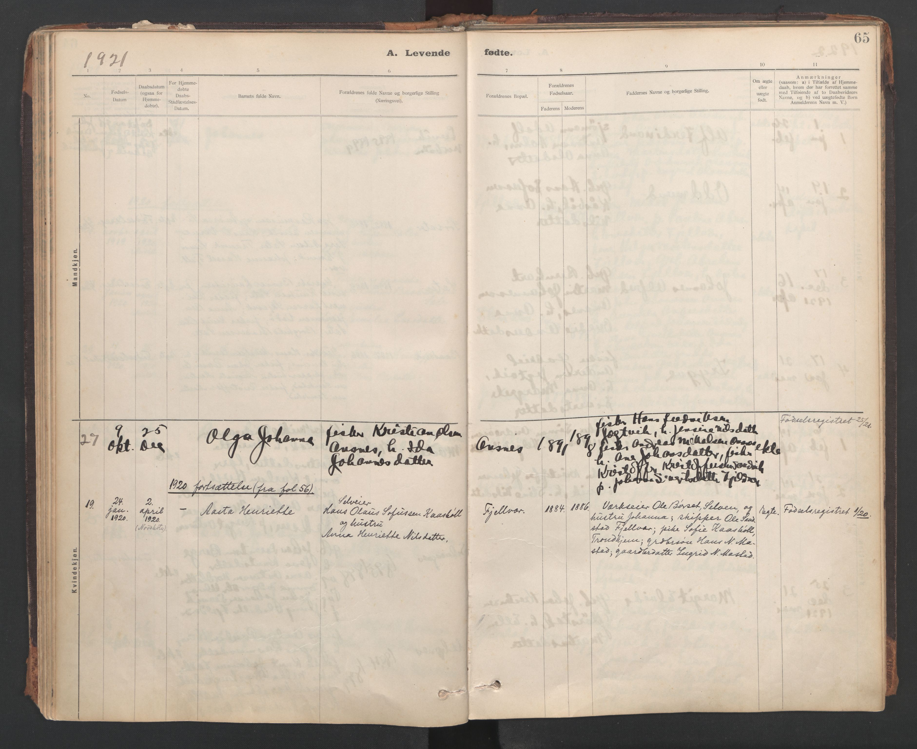Ministerialprotokoller, klokkerbøker og fødselsregistre - Sør-Trøndelag, SAT/A-1456/637/L0559: Parish register (official) no. 637A02, 1899-1923, p. 65