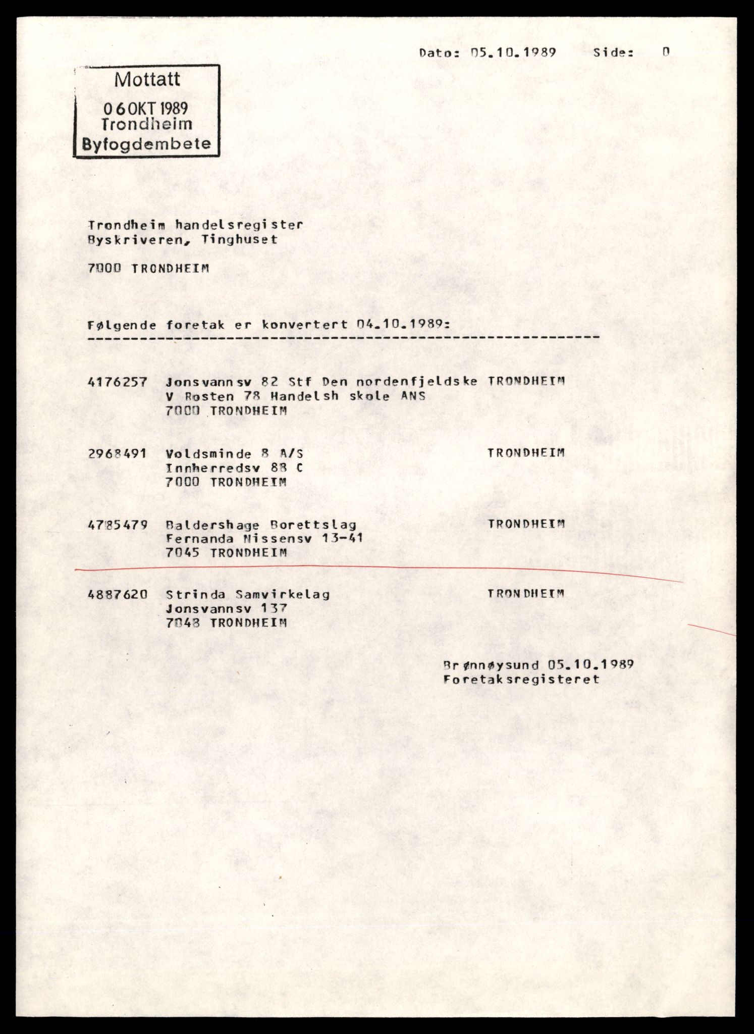 Trondheim byfogd, AV/SAT-A-0003/2/J/Jd/Jdd/L0062: Andelslag og borettslag, A-Fj, 1944-1990, p. 1