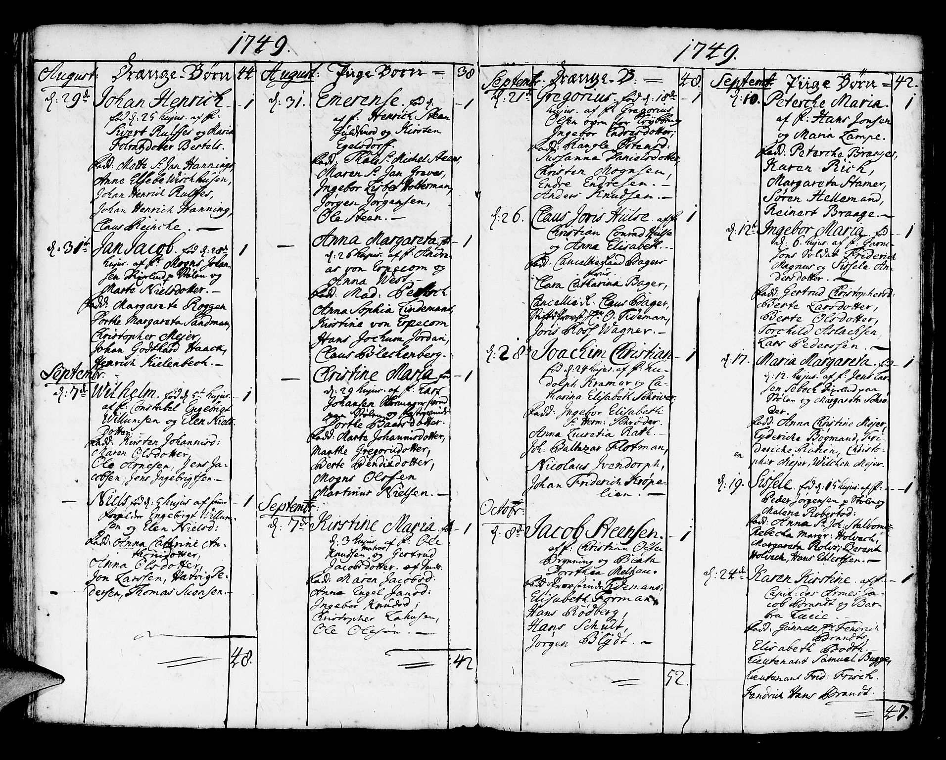 Korskirken sokneprestembete, AV/SAB-A-76101/H/Haa/L0004: Parish register (official) no. A 4, 1720-1750, p. 291