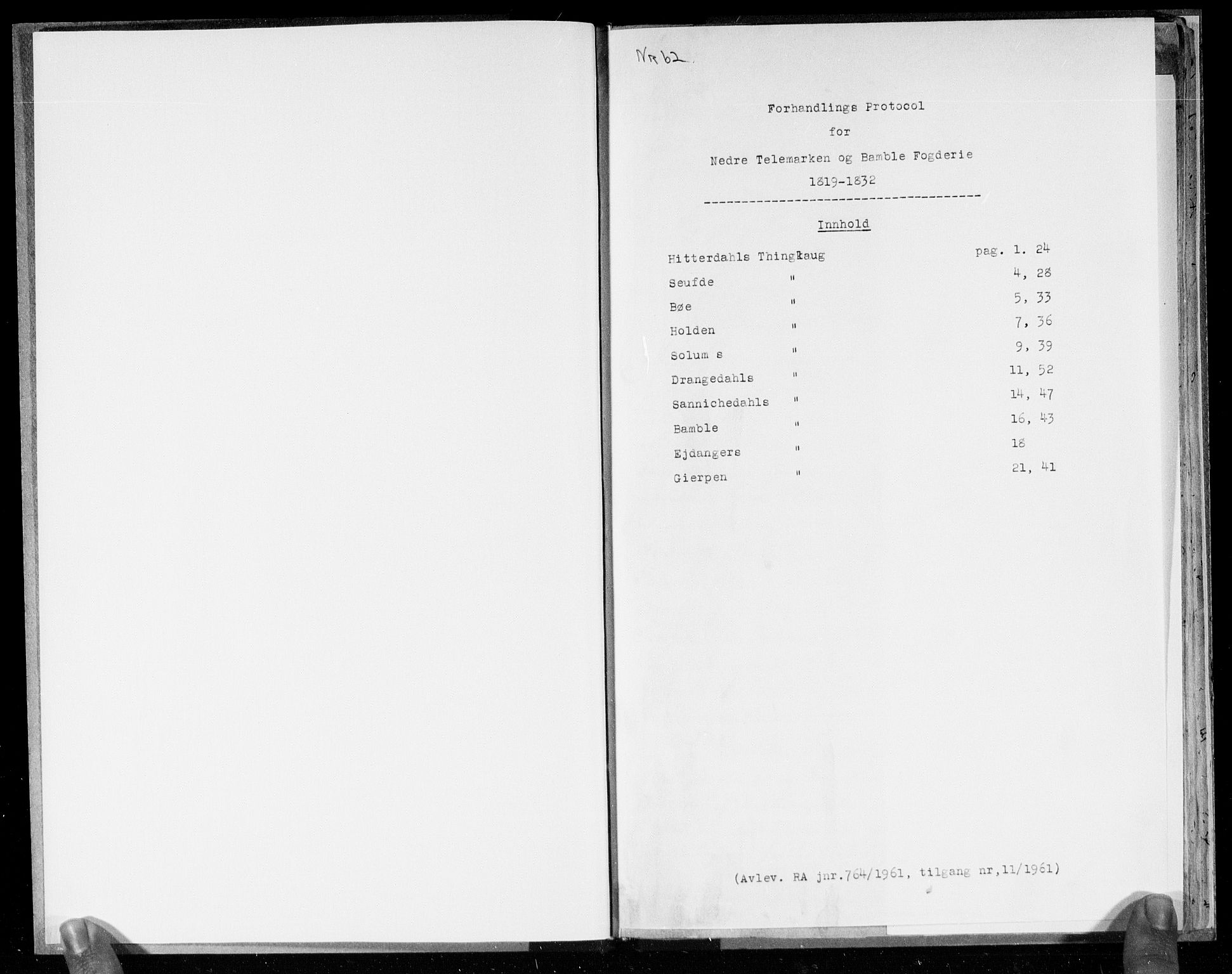 Hovedmatrikkelkommisjonen, AV/RA-S-1529, 1819-1832