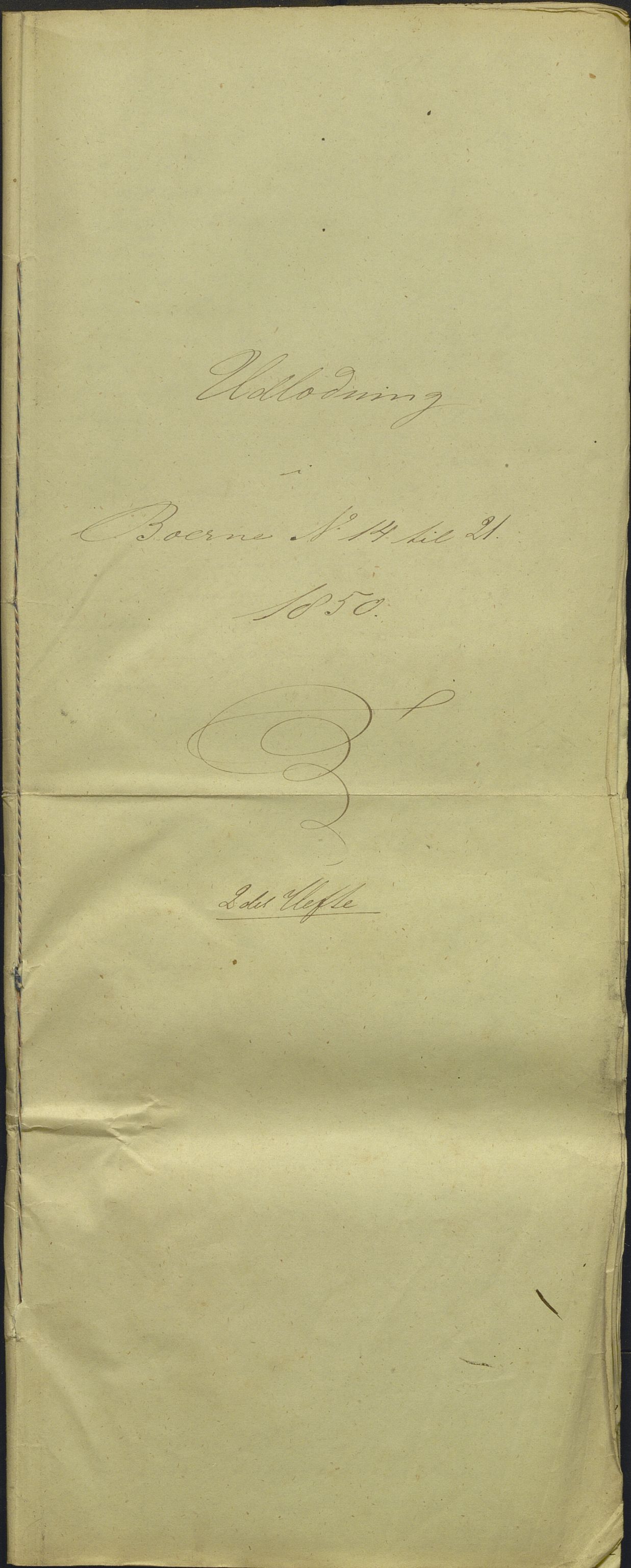 Nordhordland sorenskrivar, AV/SAB-A-2901/1/H/Hd/Hdb/L0001: Konsept til utlodningar, 1850-1852, p. 24