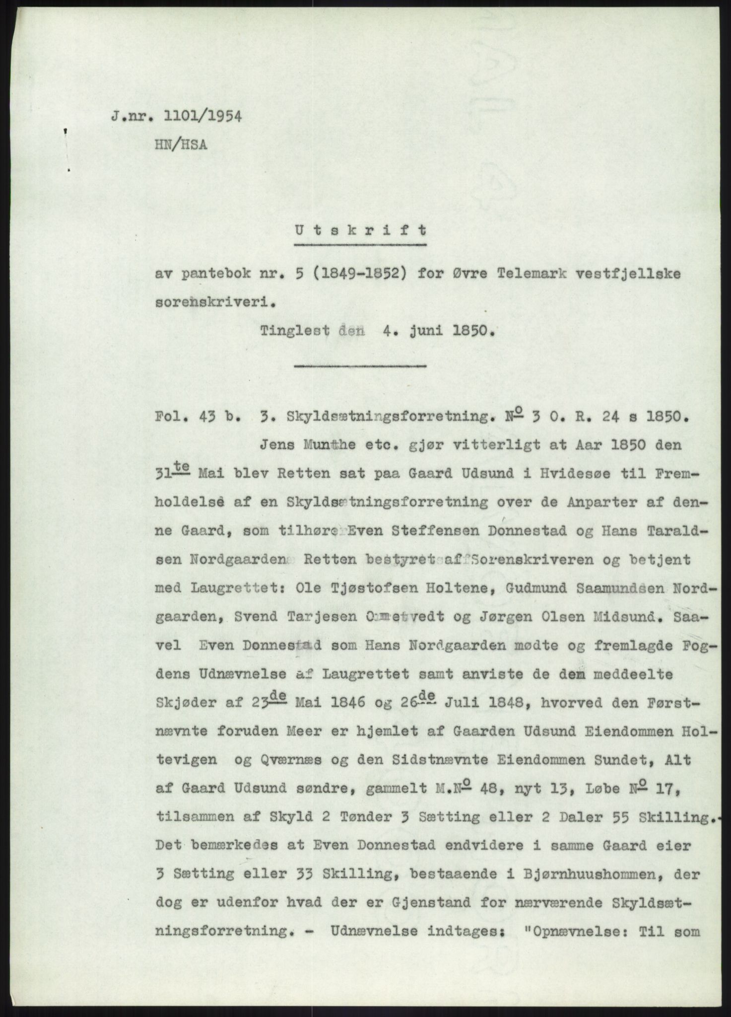 Statsarkivet i Kongsberg, SAKO/A-0001, 1954-1955, p. 122