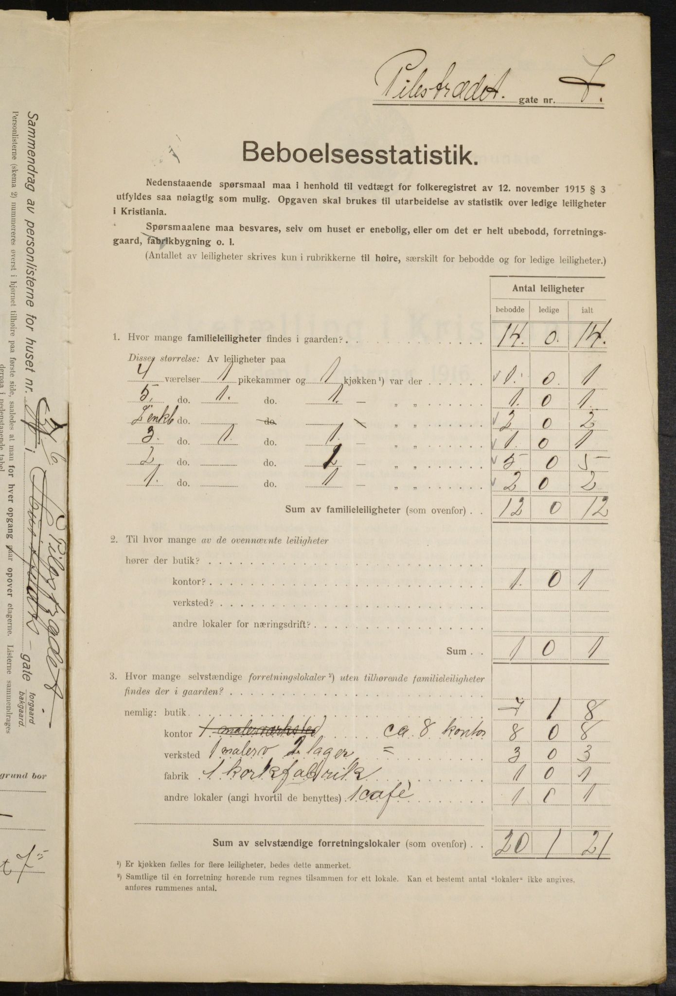 OBA, Municipal Census 1916 for Kristiania, 1916, p. 80748