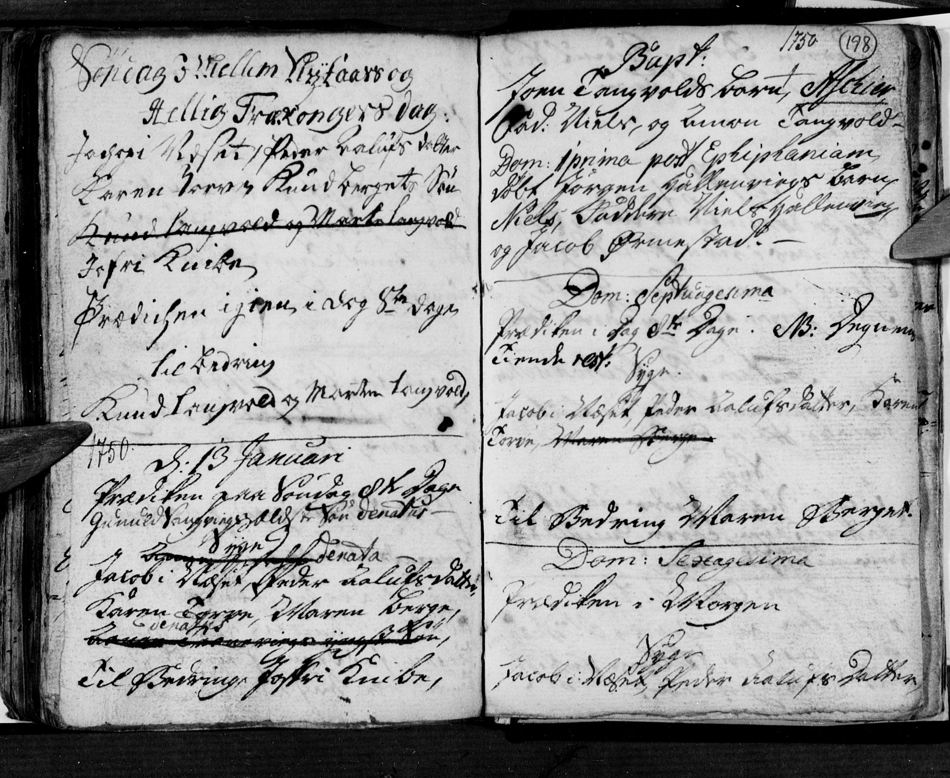 Søgne sokneprestkontor, SAK/1111-0037/F/Fa/Fab/L0002: Parish register (official) no. A 2, 1741-1750, p. 198