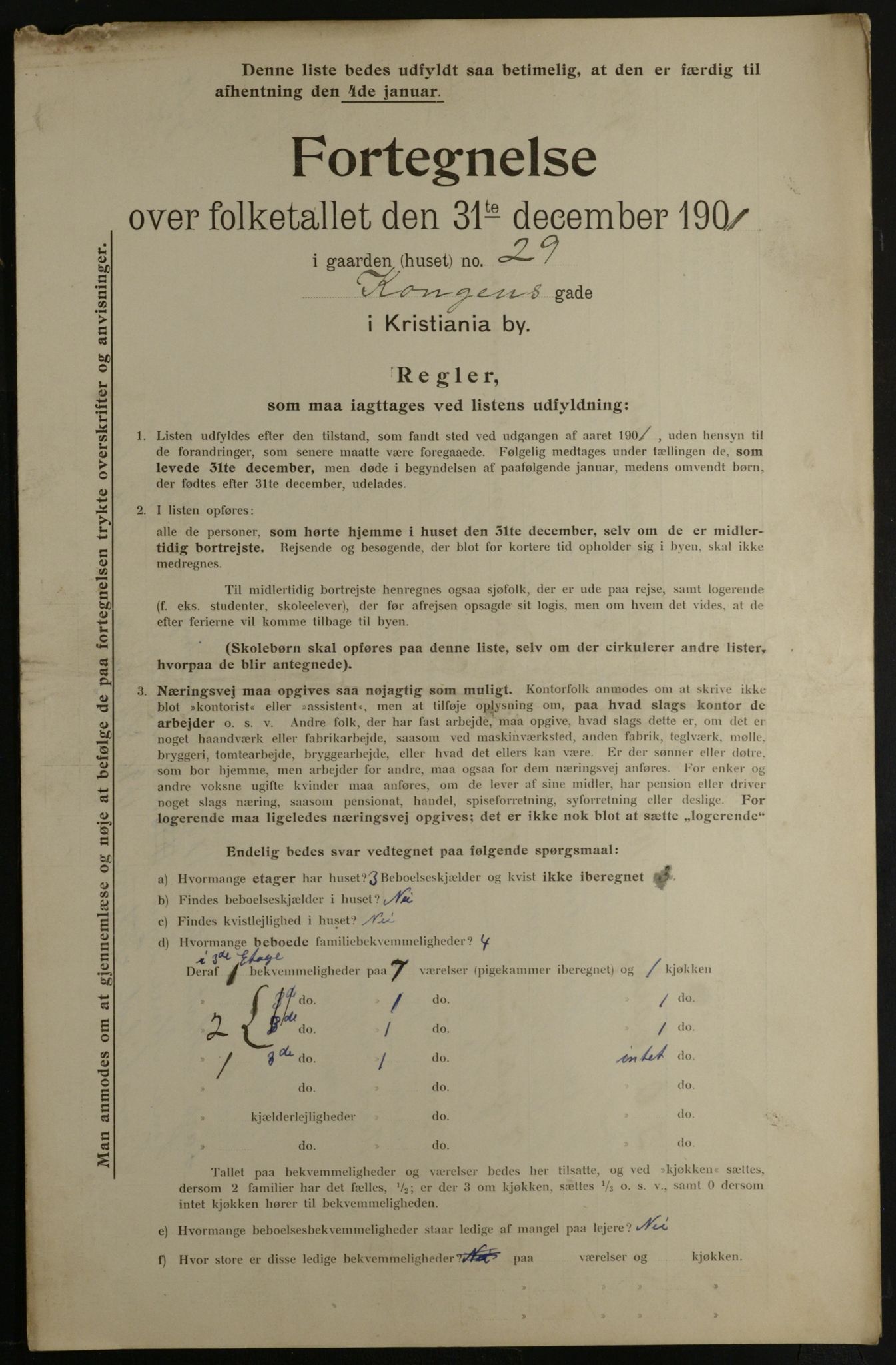 OBA, Municipal Census 1901 for Kristiania, 1901, p. 8125