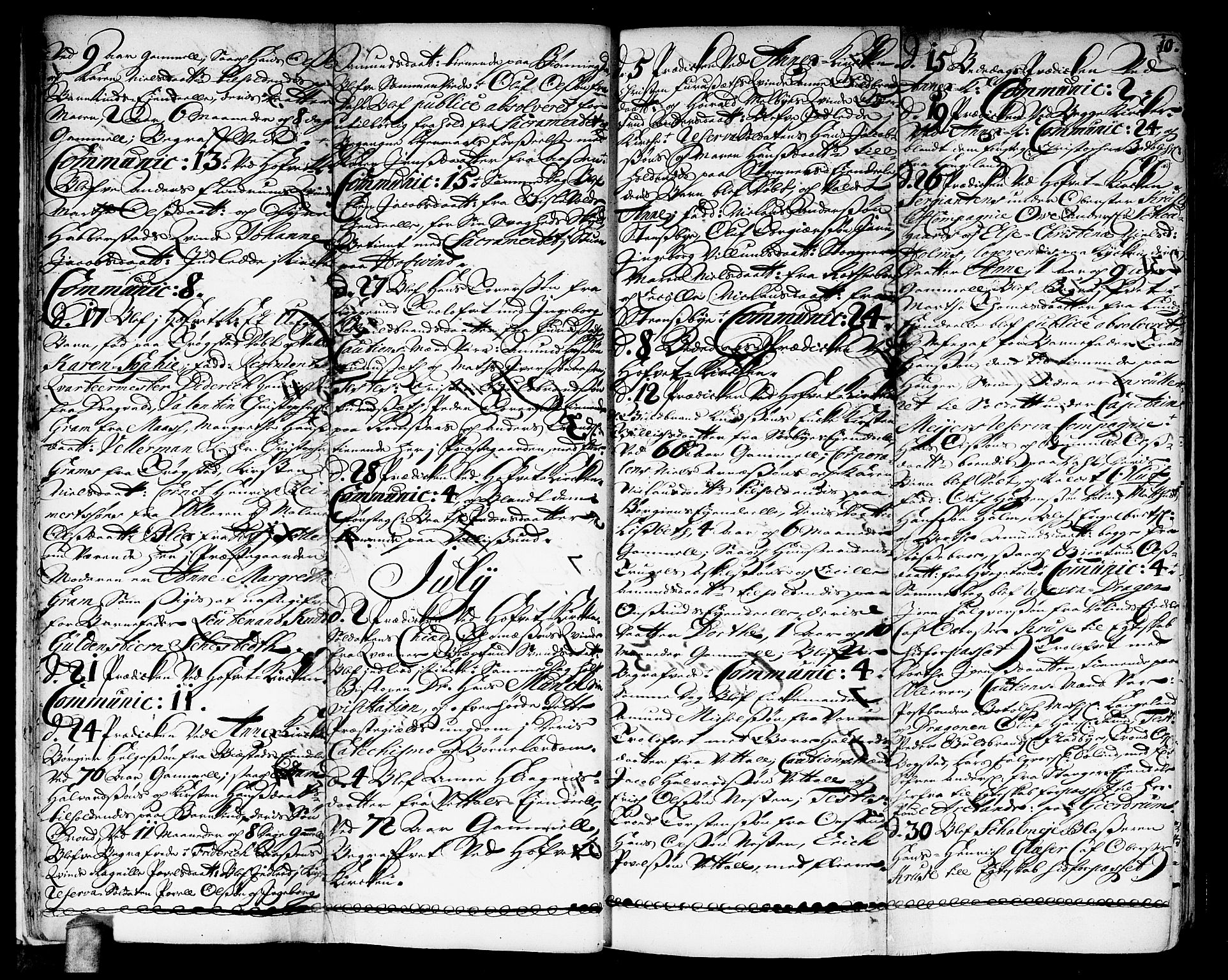 Ullensaker prestekontor Kirkebøker, AV/SAO-A-10236a/F/Fa/L0003: Parish register (official) no. I 3, 1711-1720, p. 10