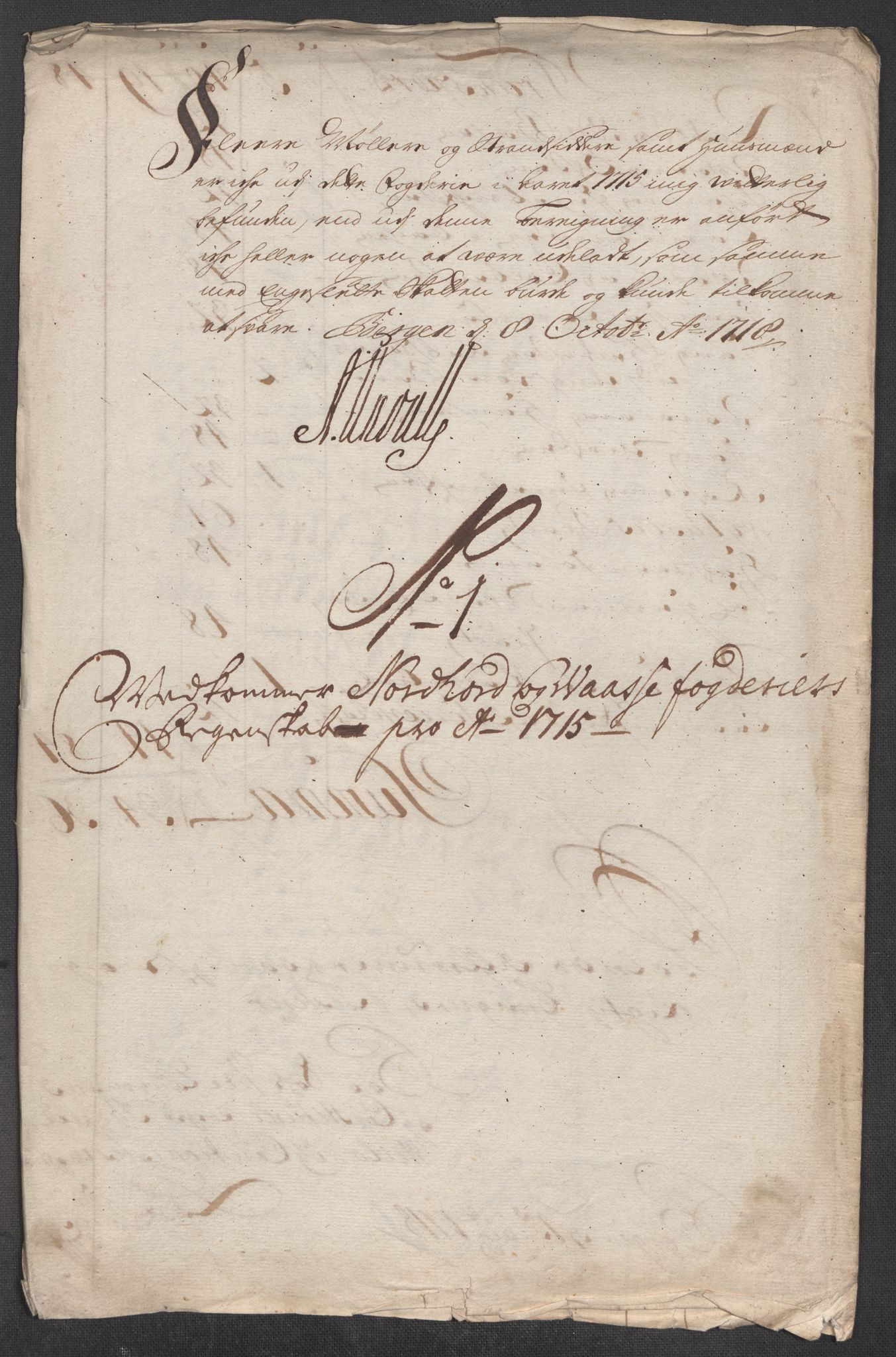 Rentekammeret inntil 1814, Reviderte regnskaper, Fogderegnskap, RA/EA-4092/R51/L3198: Fogderegnskap Nordhordland og Voss, 1715, p. 27