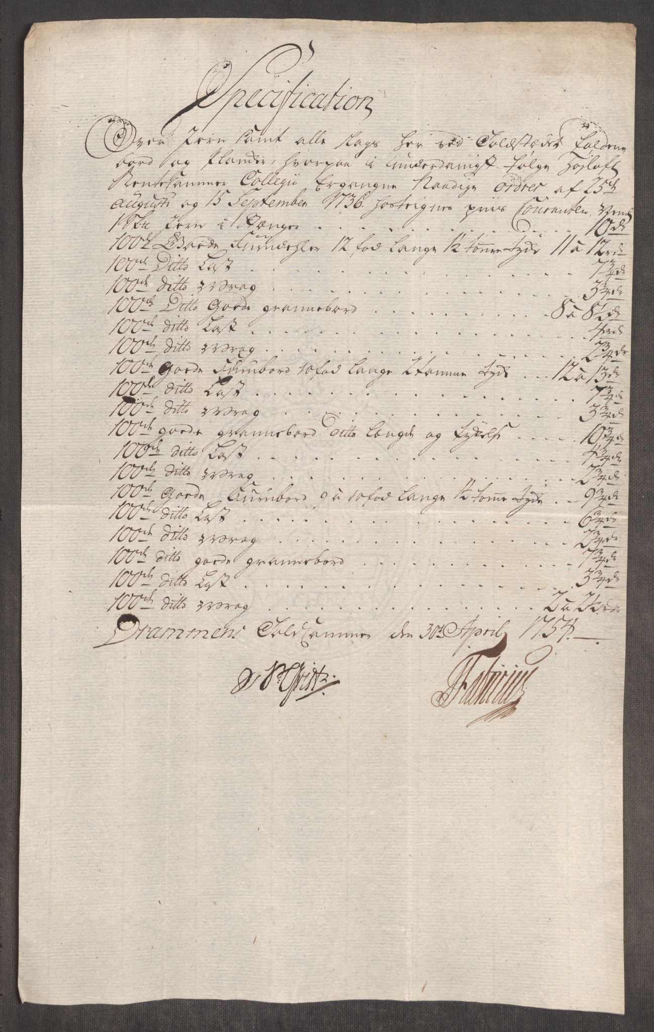 Rentekammeret inntil 1814, Realistisk ordnet avdeling, AV/RA-EA-4070/Oe/L0005: [Ø1]: Priskuranter, 1753-1757, p. 222