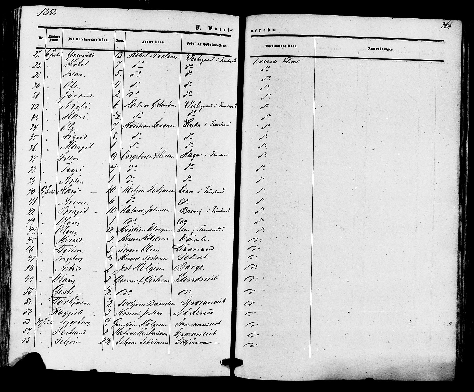 Nore kirkebøker, SAKO/A-238/F/Fa/L0003: Parish register (official) no. I 3, 1858-1866, p. 366