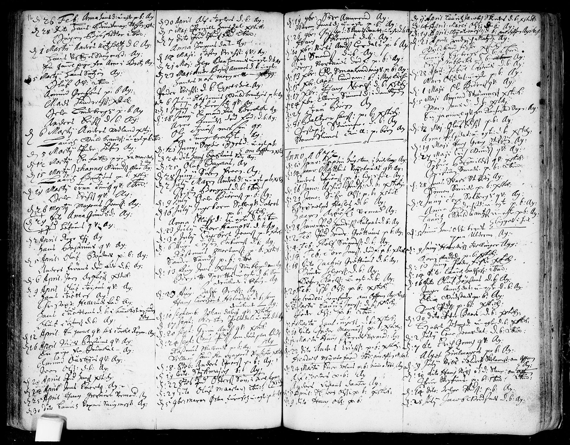 Aker prestekontor kirkebøker, SAO/A-10861/F/L0001: Parish register (official) no. 1, 1656-1688