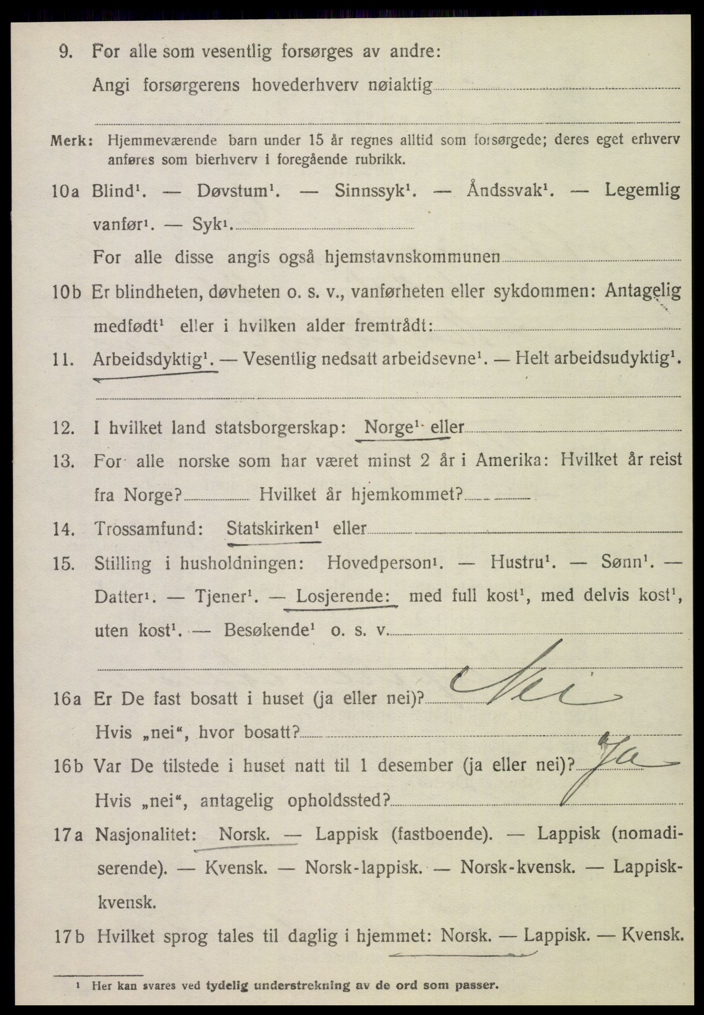 SAT, 1920 census for Otterøy, 1920, p. 1382