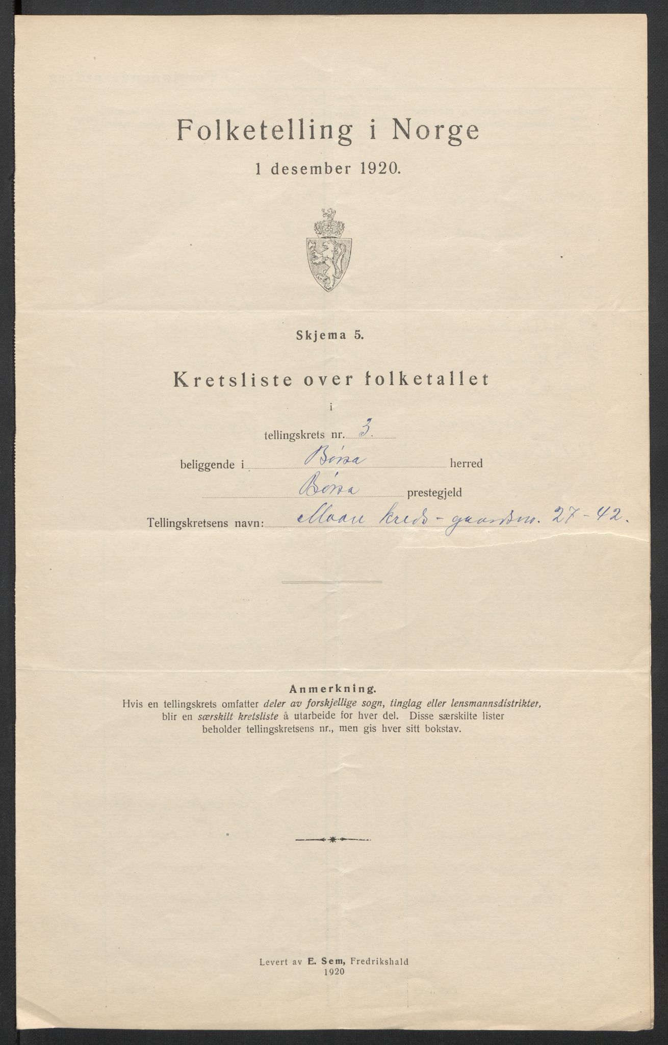 SAT, 1920 census for Børsa, 1920, p. 17