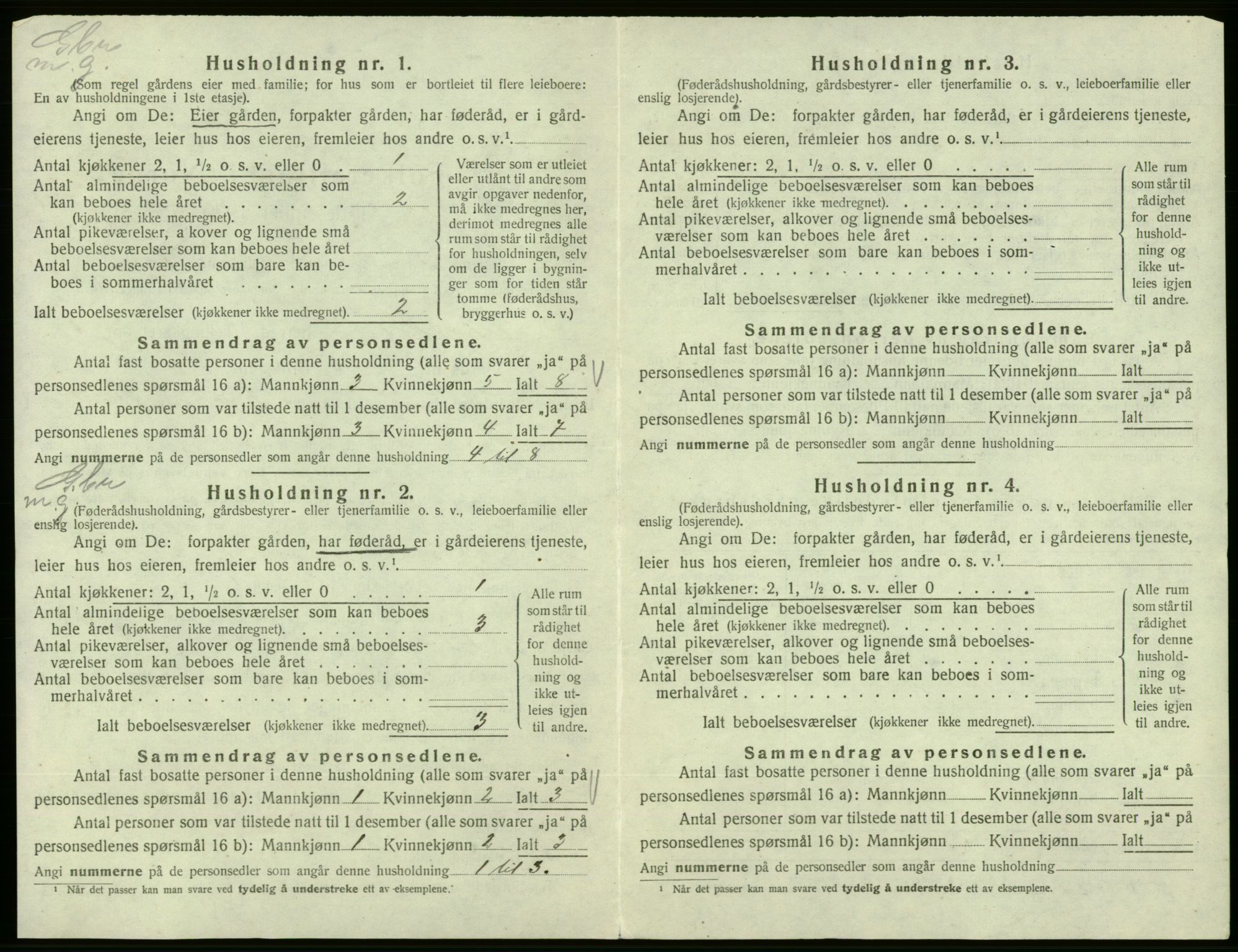 SAB, 1920 census for Vikebygd, 1920, p. 93