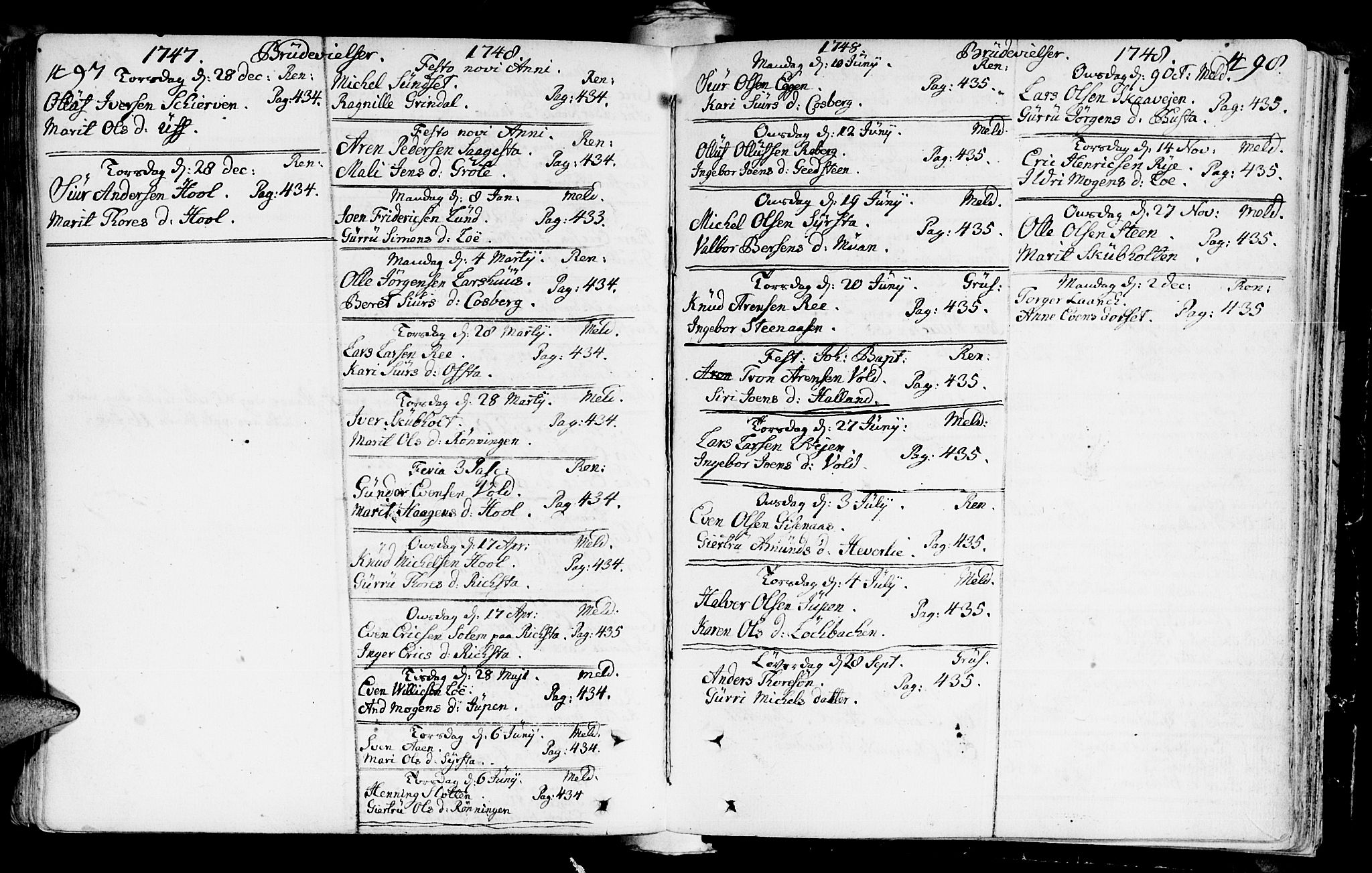 Ministerialprotokoller, klokkerbøker og fødselsregistre - Sør-Trøndelag, AV/SAT-A-1456/672/L0850: Parish register (official) no. 672A03, 1725-1751, p. 497-498