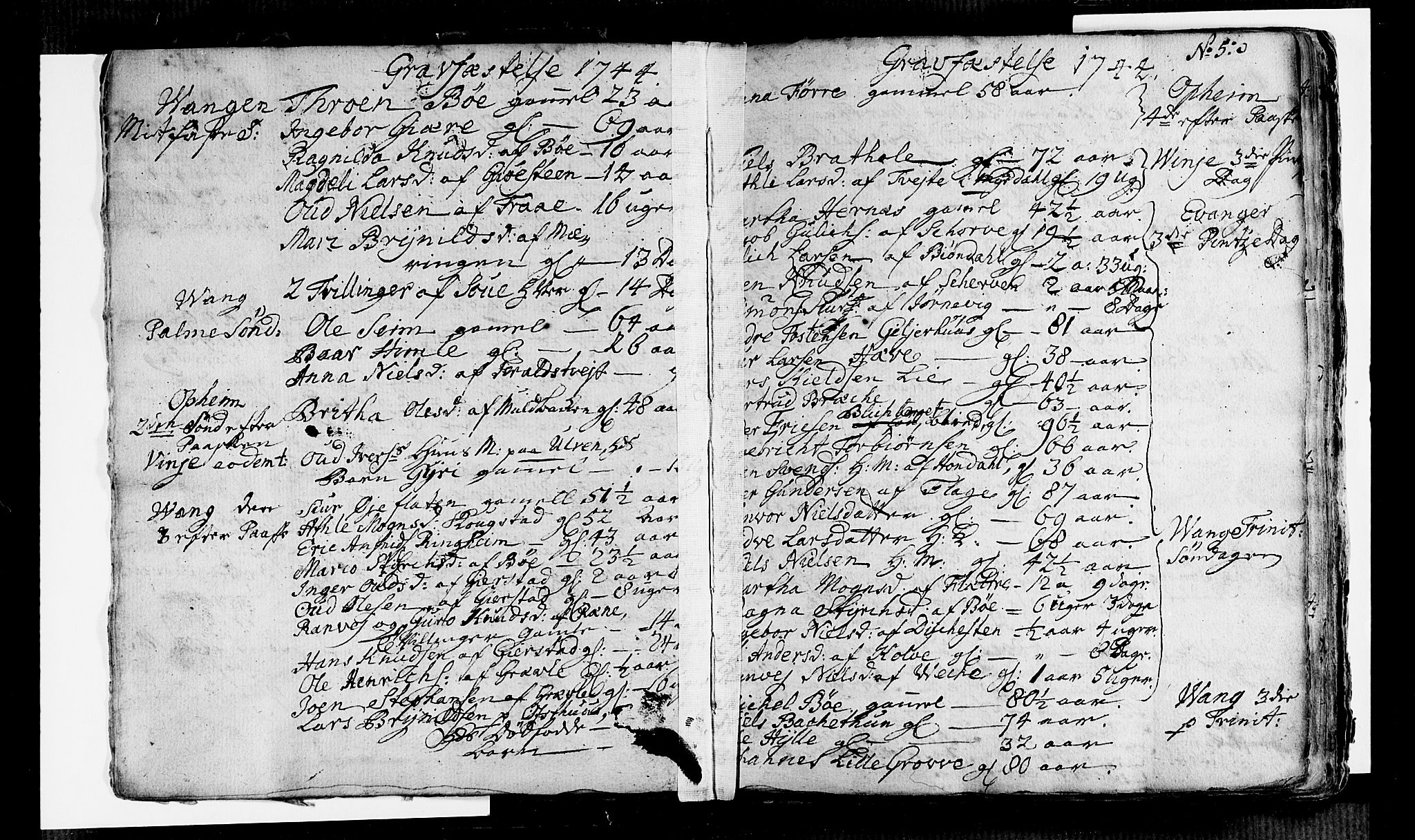 Voss sokneprestembete, AV/SAB-A-79001/H/Haa: Parish register (official) no. A 6, 1744-1752, p. 5