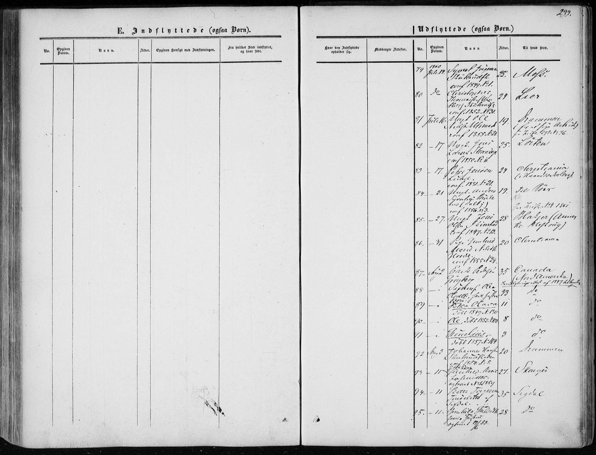 Modum kirkebøker, AV/SAKO-A-234/F/Fa/L0009: Parish register (official) no. 9, 1860-1864, p. 299