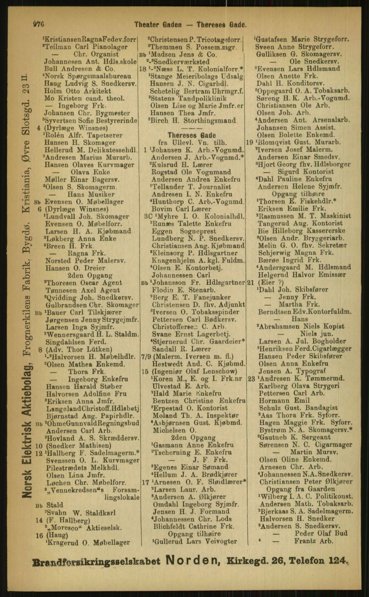 Kristiania/Oslo adressebok, PUBL/-, 1899, p. 976