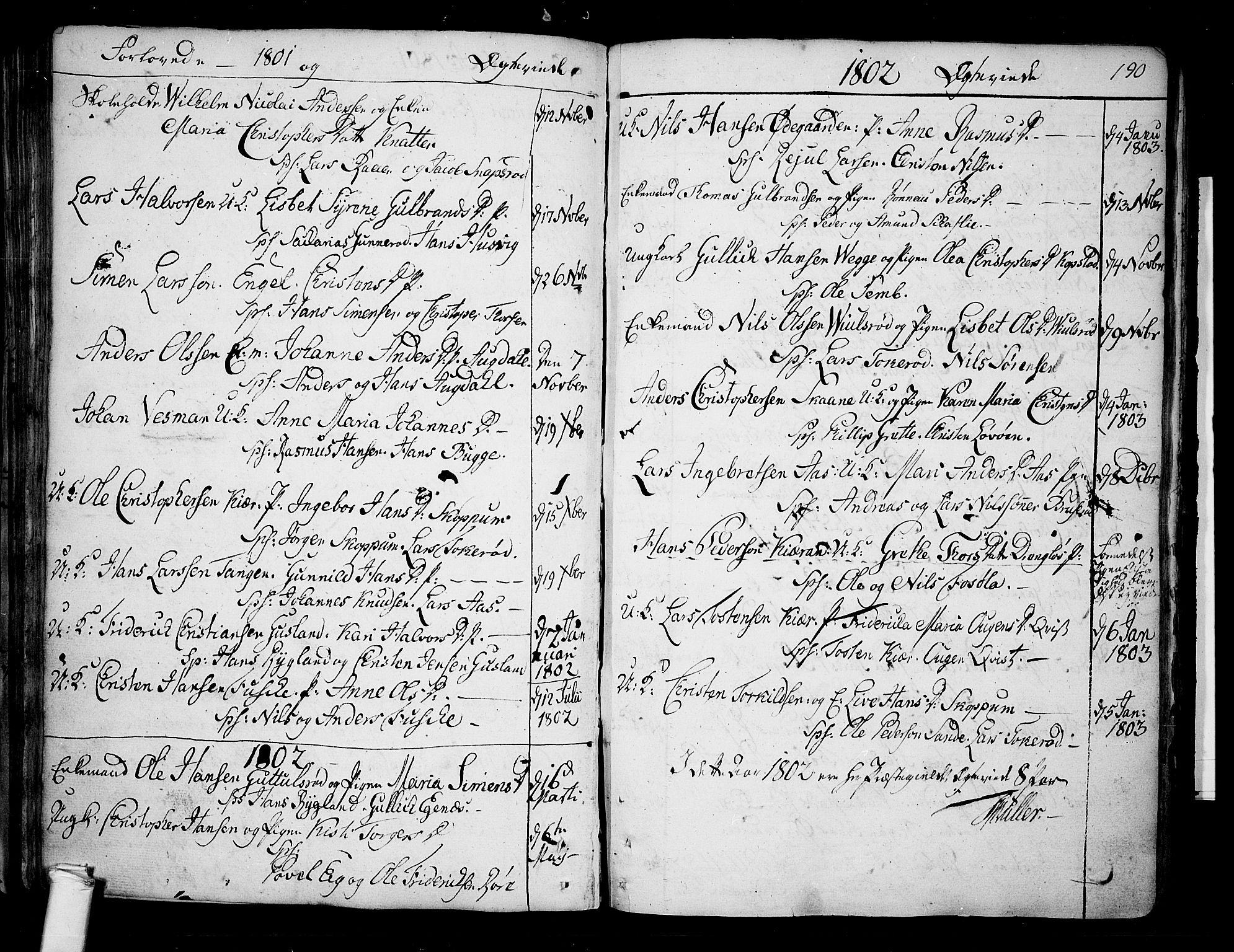Borre kirkebøker, SAKO/A-338/F/Fa/L0002: Parish register (official) no. I 2, 1752-1806, p. 190