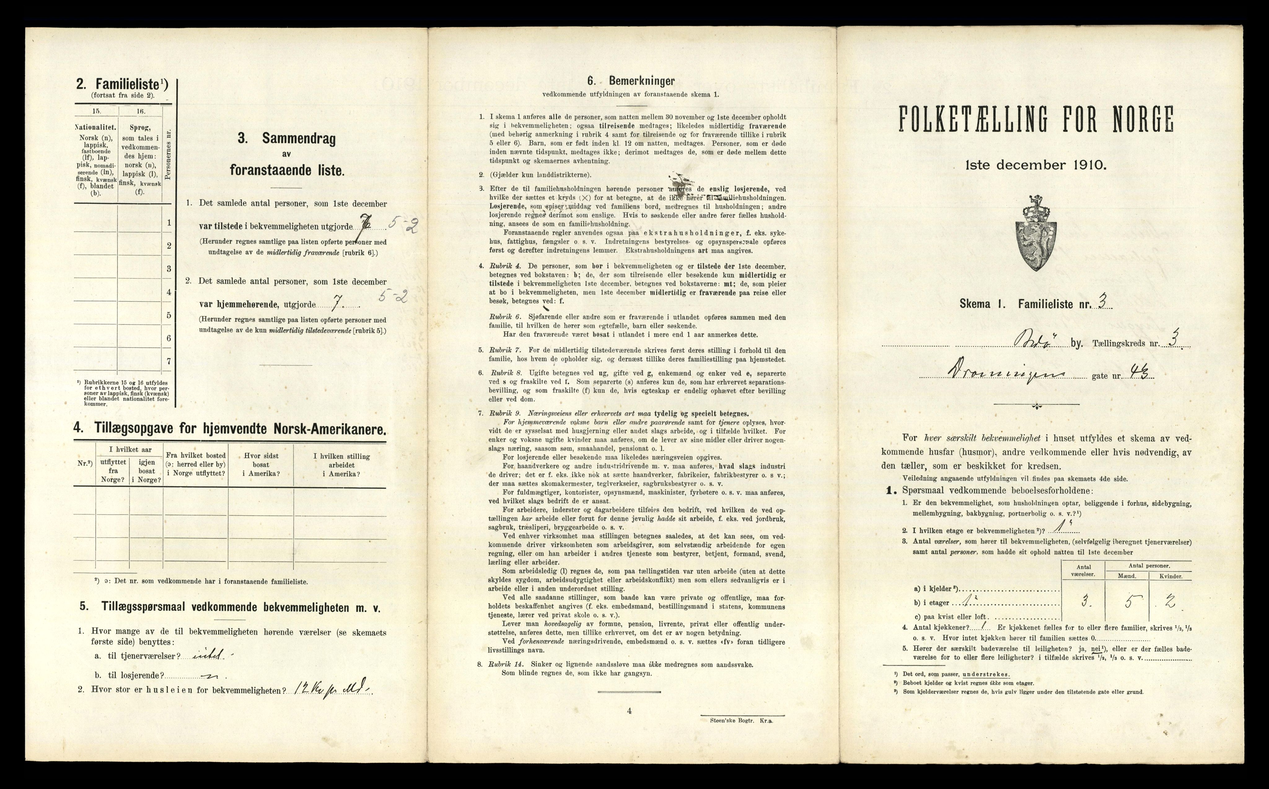 RA, 1910 census for Bodø, 1910, p. 703