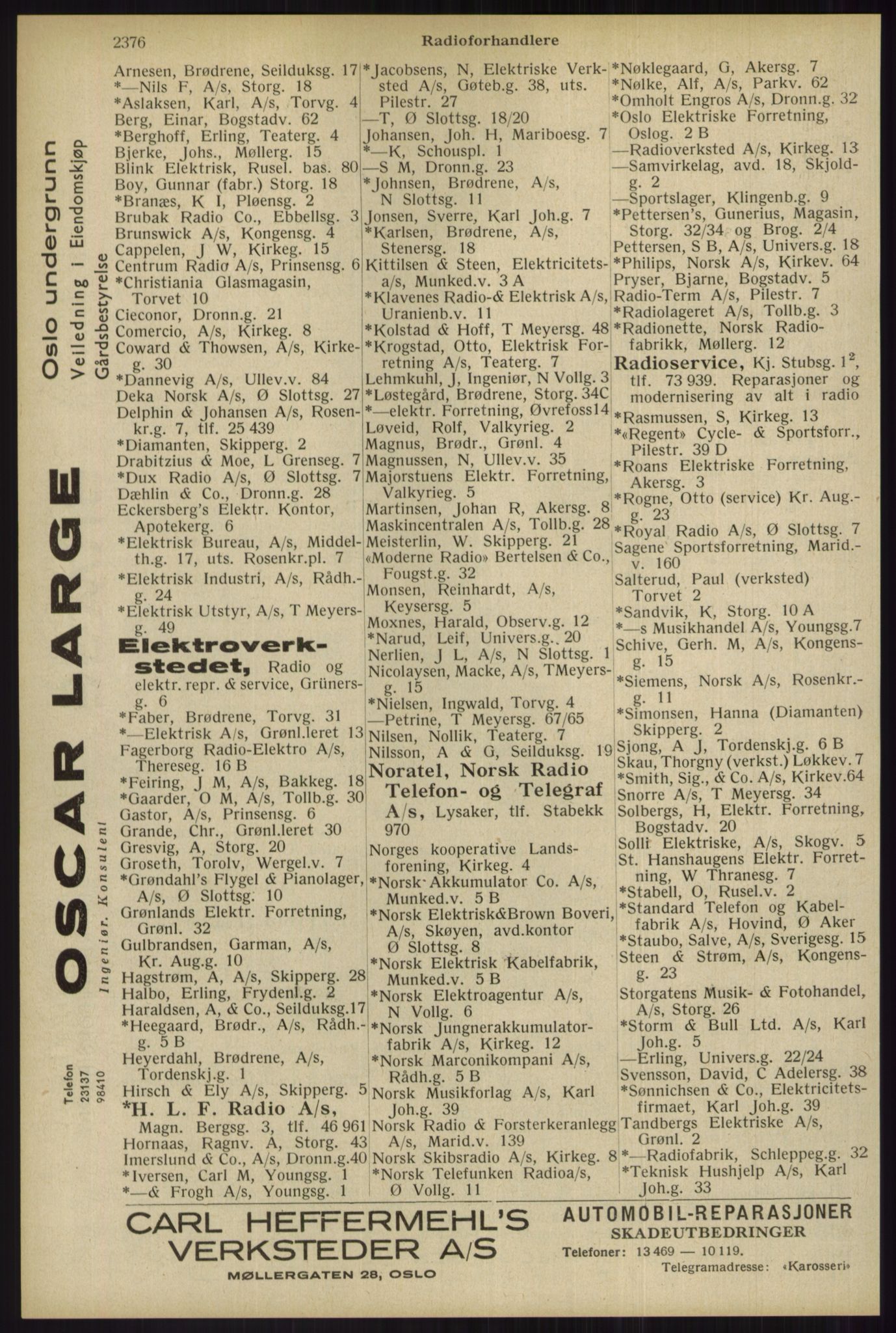 Kristiania/Oslo adressebok, PUBL/-, 1934, p. 2376