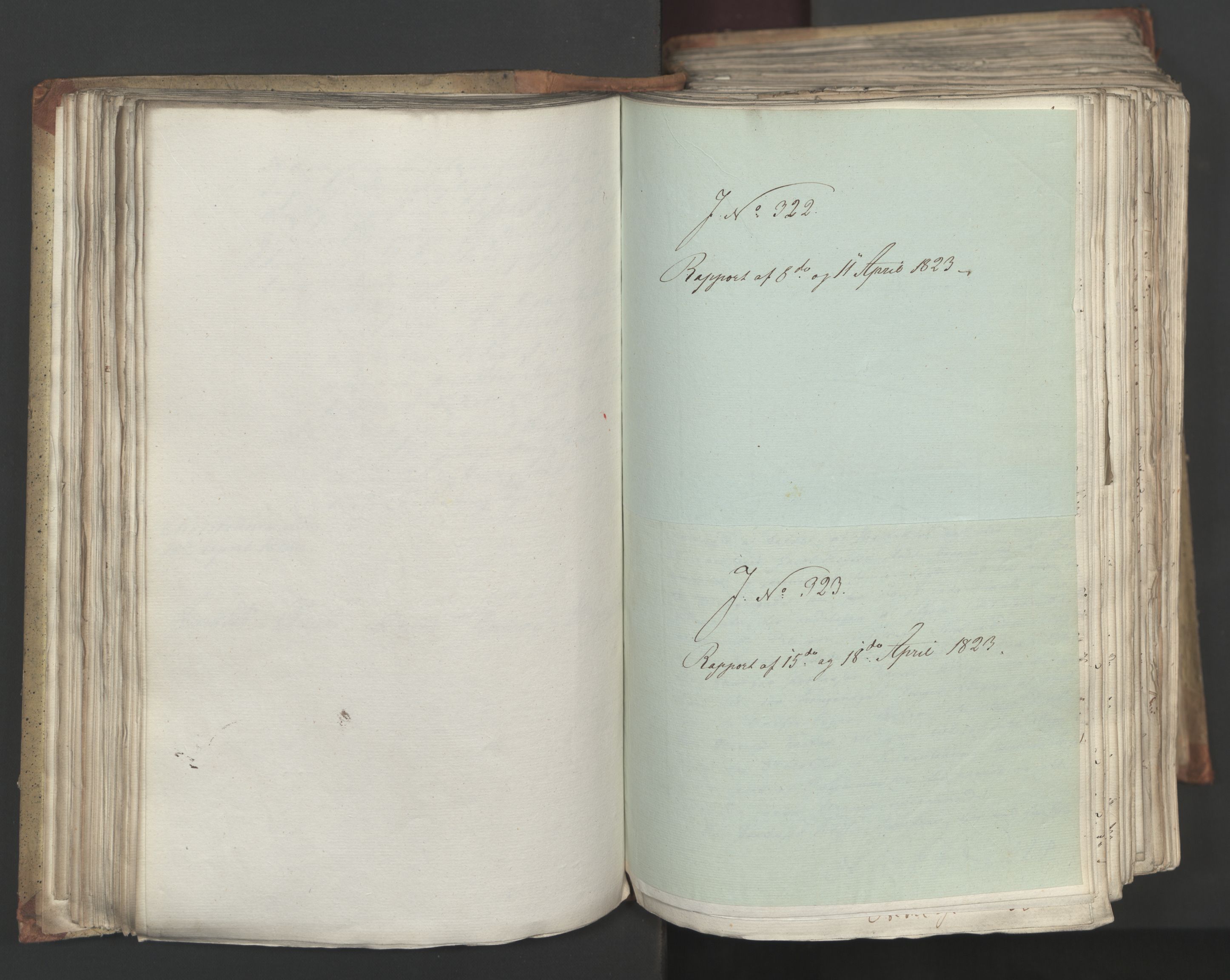 Statsrådsavdelingen i Stockholm, AV/RA-S-1003/D/Da/L0034: Regjeringsinnstillinger nr. 275-540, 1823, p. 144