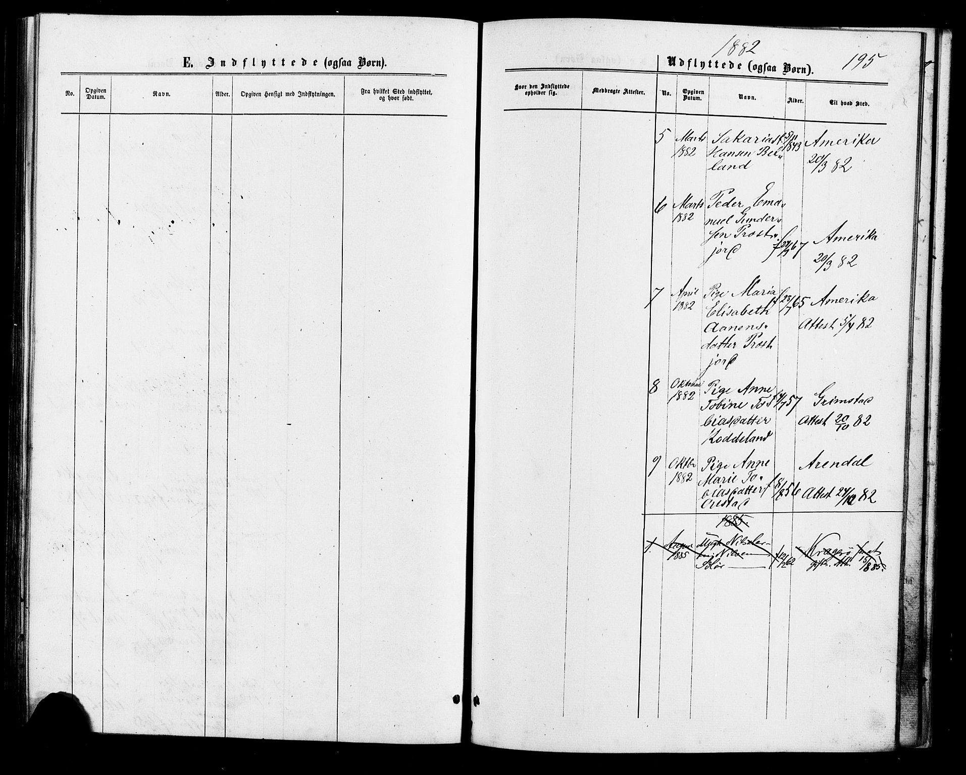 Lyngdal sokneprestkontor, AV/SAK-1111-0029/F/Fa/Faa/L0003: Parish register (official) no. A 3, 1871-1882, p. 195