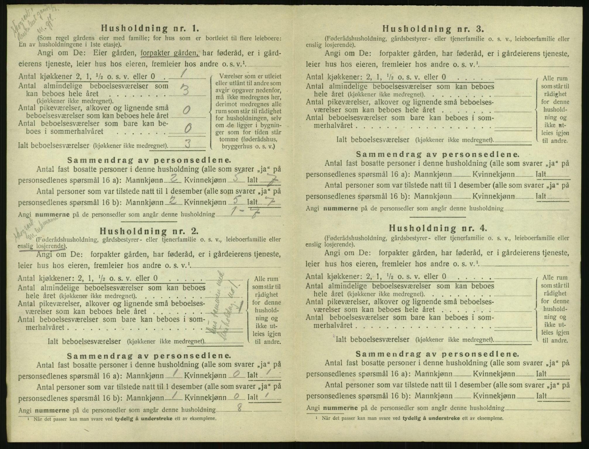 SAK, 1920 census for Gjøvdal, 1920, p. 53