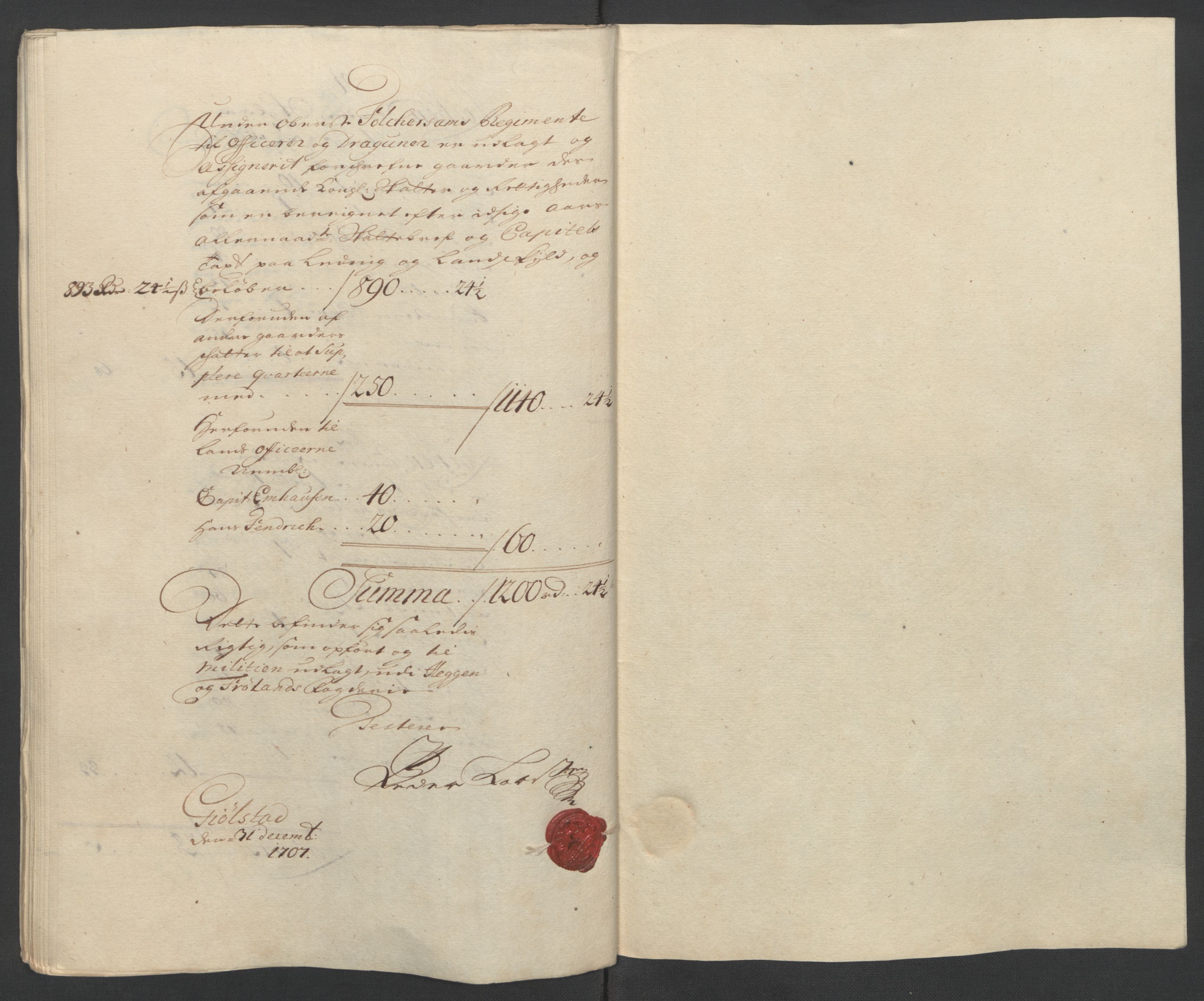 Rentekammeret inntil 1814, Reviderte regnskaper, Fogderegnskap, AV/RA-EA-4092/R07/L0299: Fogderegnskap Rakkestad, Heggen og Frøland, 1707, p. 136