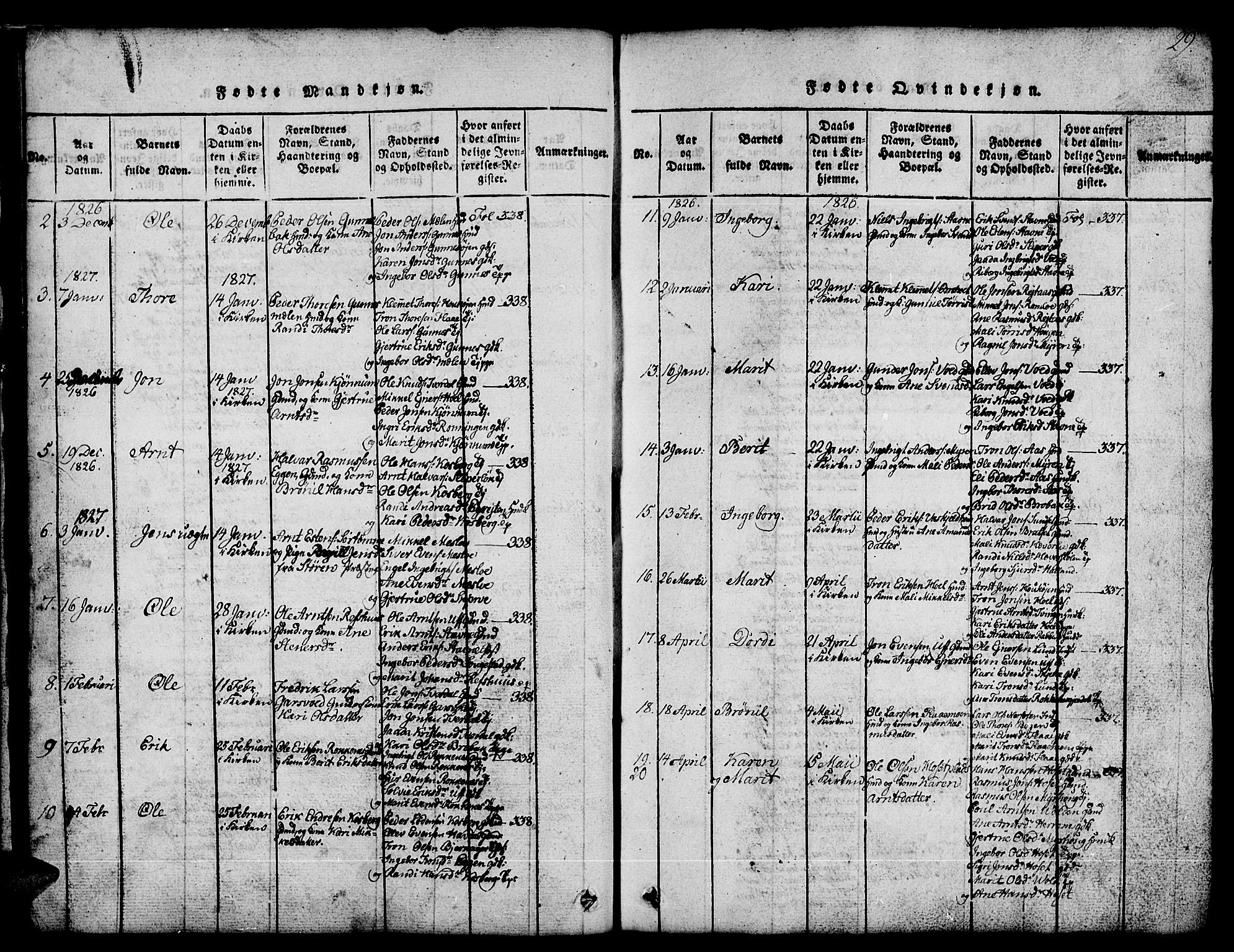 Ministerialprotokoller, klokkerbøker og fødselsregistre - Sør-Trøndelag, SAT/A-1456/674/L0874: Parish register (copy) no. 674C01, 1816-1860, p. 29